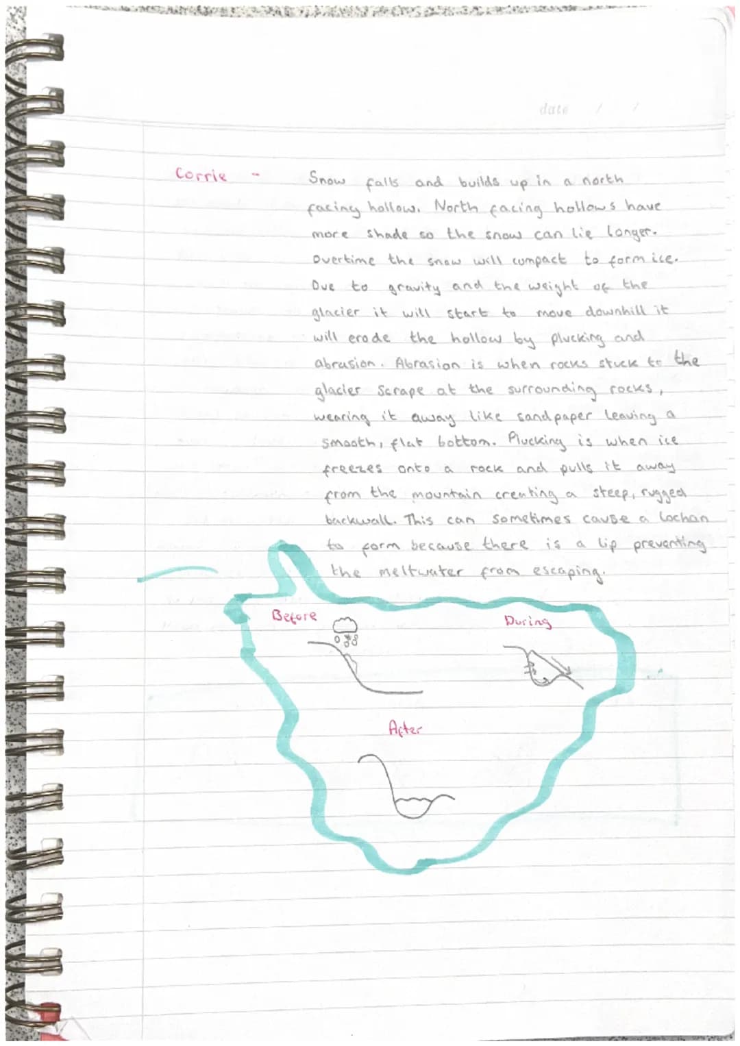 Geography /
What is glaciation?
• Glaciation is the process of being covered by ice sheets (glaciers)
Temperatures were about
6°C colder tha
