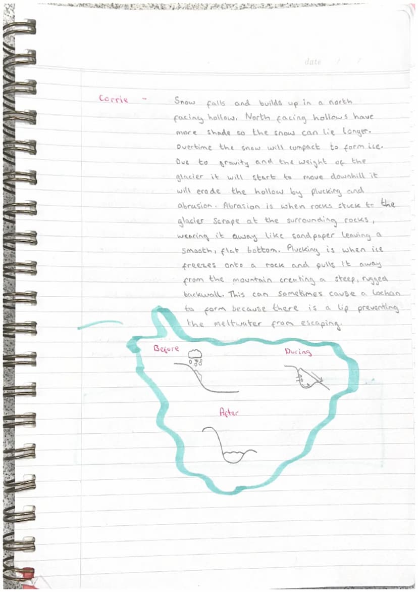 Geography /
What is glaciation?
• Glaciation is the process of being covered by ice sheets (glaciers)
Temperatures were about
6°C colder tha
