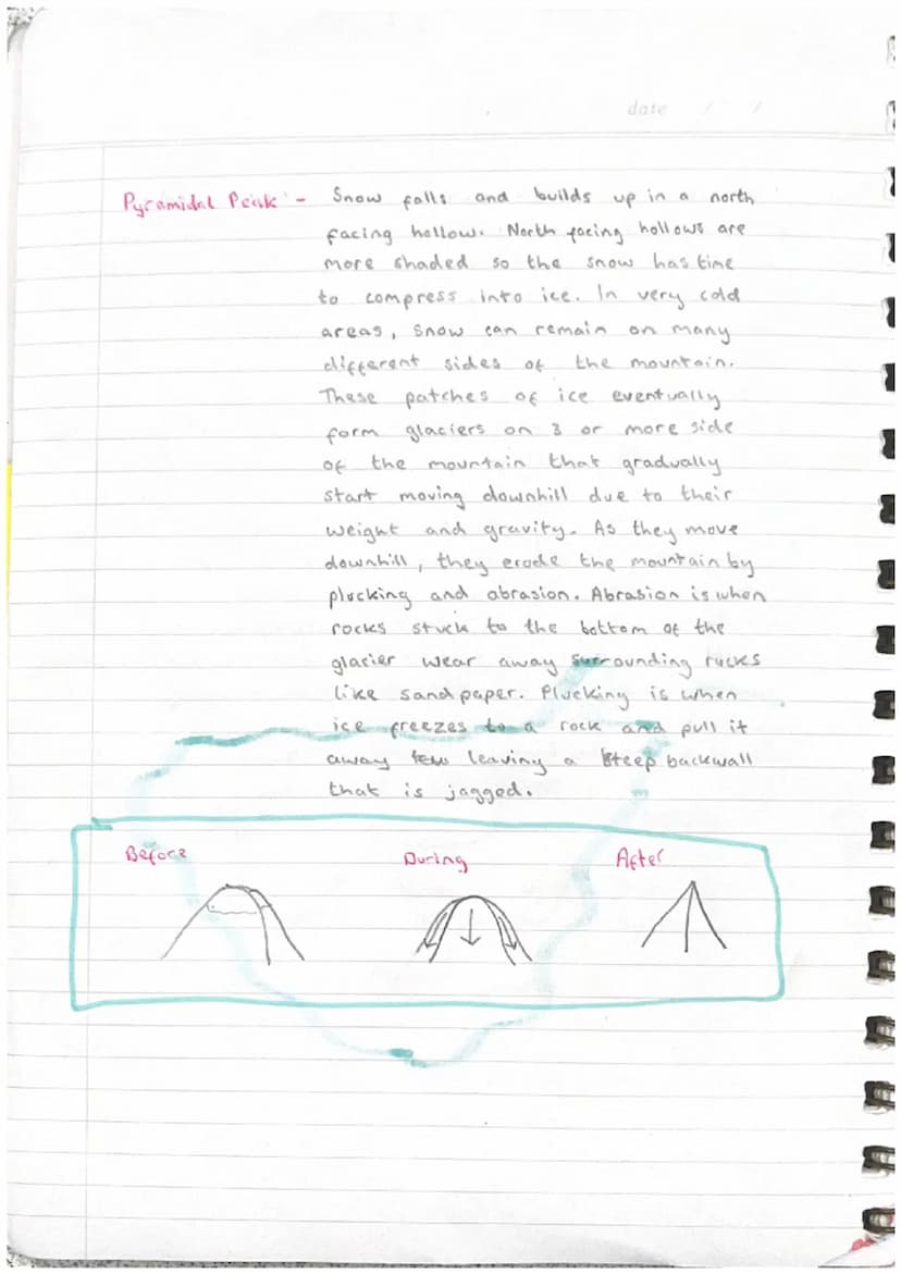 Geography /
What is glaciation?
• Glaciation is the process of being covered by ice sheets (glaciers)
Temperatures were about
6°C colder tha