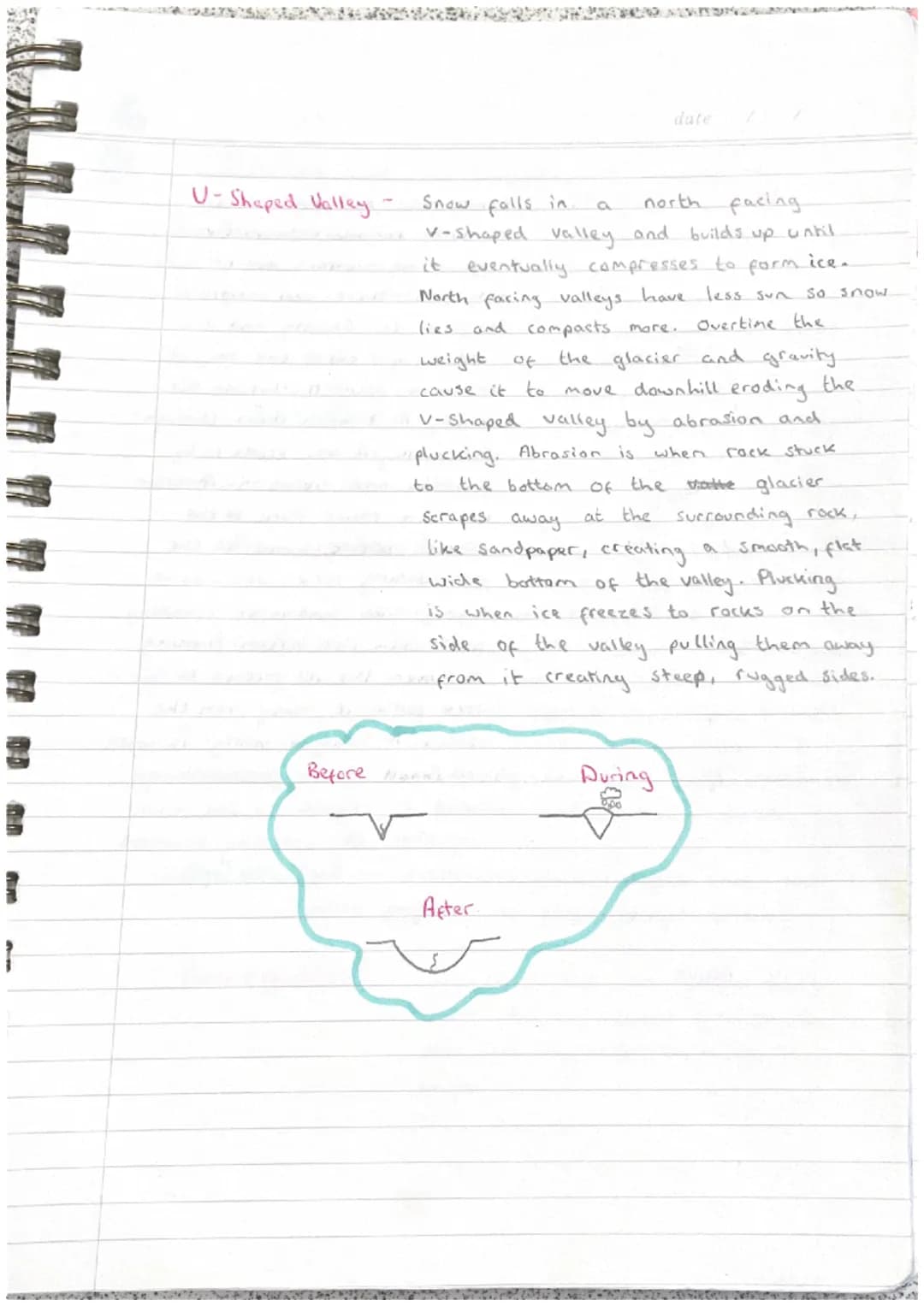 Geography /
What is glaciation?
• Glaciation is the process of being covered by ice sheets (glaciers)
Temperatures were about
6°C colder tha