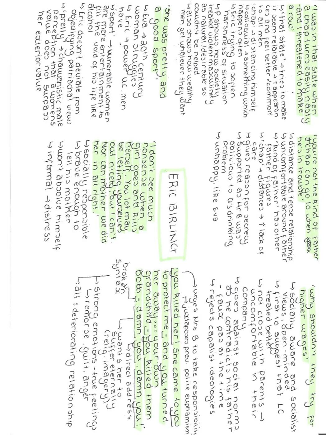 An Inspector Calls - Character Quotes and Analysis