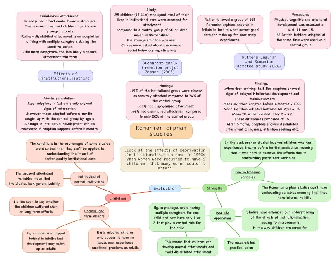Romanian orphan studies of attachment