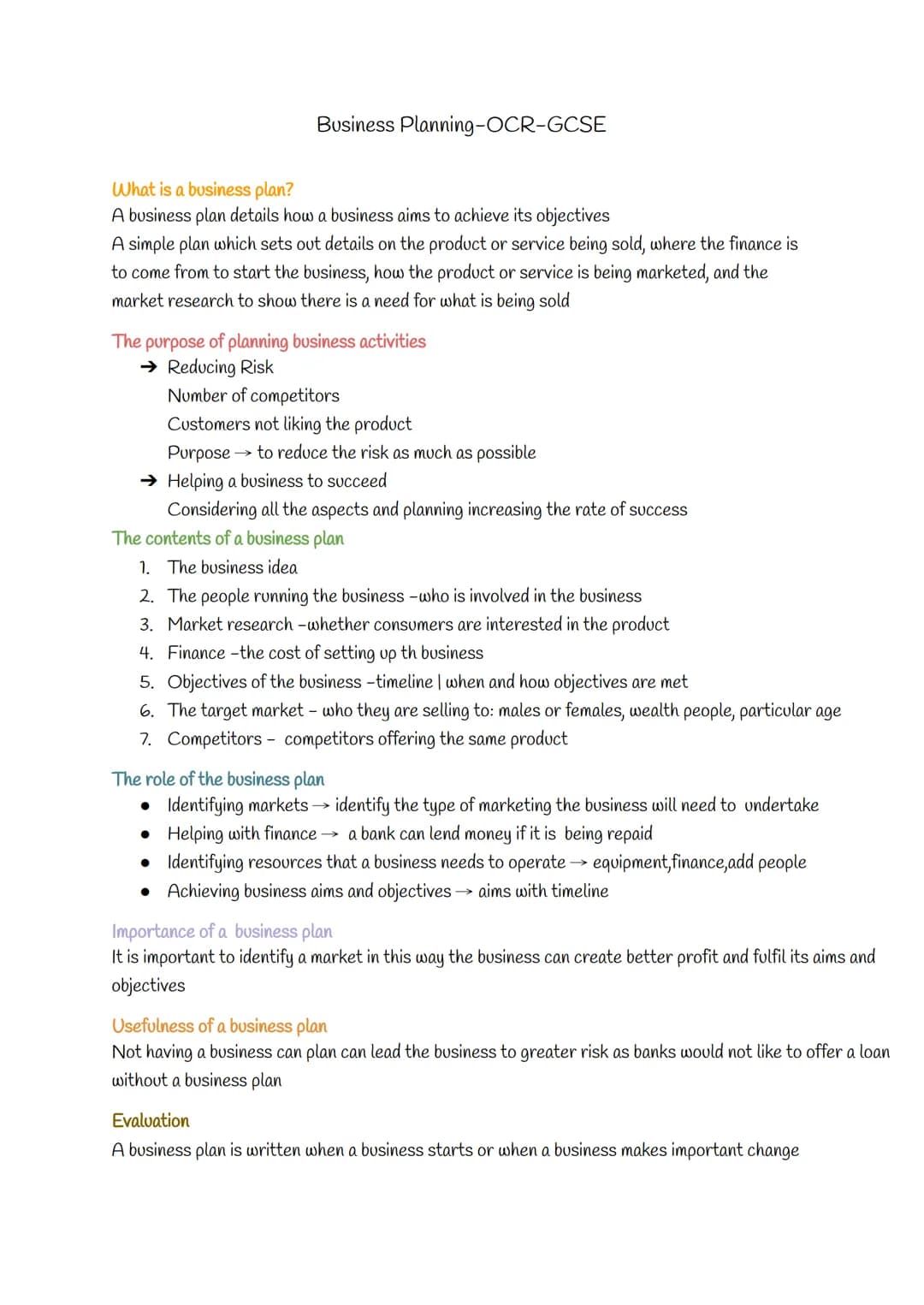 
<h2 id="businessplandetailsandpurpose">Business Plan Details and Purpose</h2>
<p>A business plan is a crucial document that outlines how a 