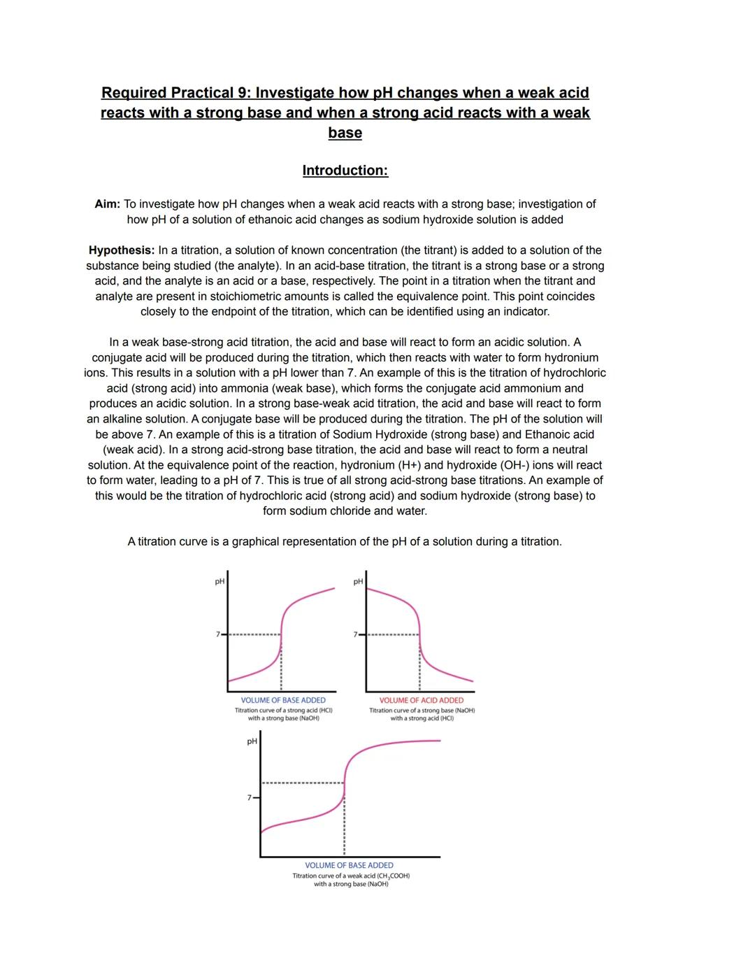 Understanding Titration Curves: Strong Acid vs. Strong Base and How They Change pH