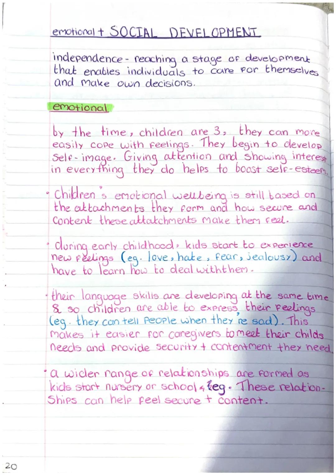 Task 1
-
Early childhood 3-8 years
k.Q. what are the physical development changes
in Early childhood?
Height and weight increases.
The conti