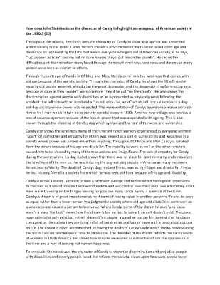 Know Candy character essay- Of Mice and Men thumbnail
