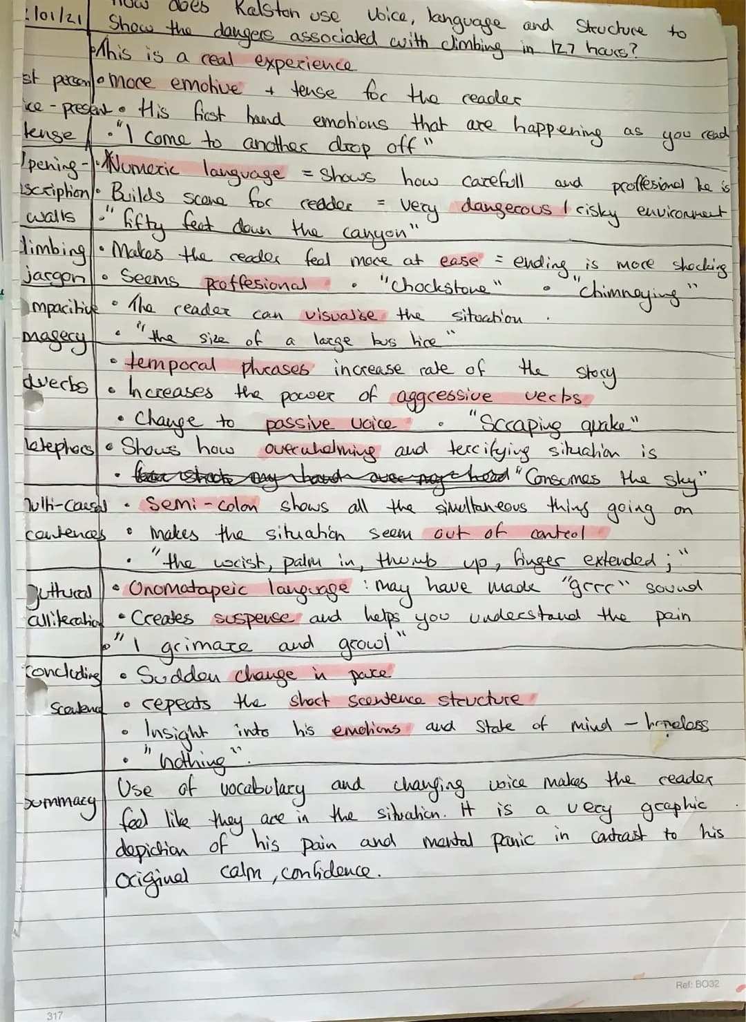 127 Hours: Between a Rock and a Hard Place - Easy Analysis and Summary for GCSE