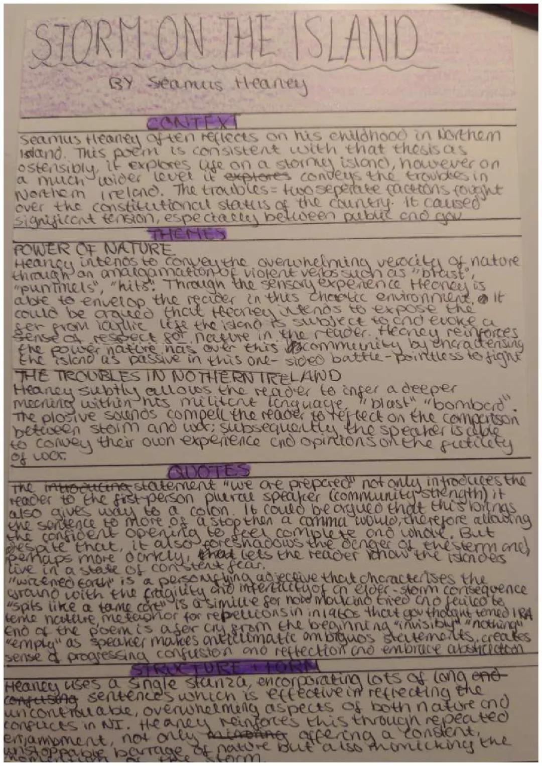 power and conflict poetry giant flashcards