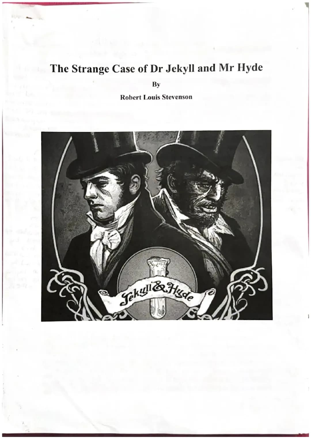 Dr. Jekyll and Mr. Hyde annotations 