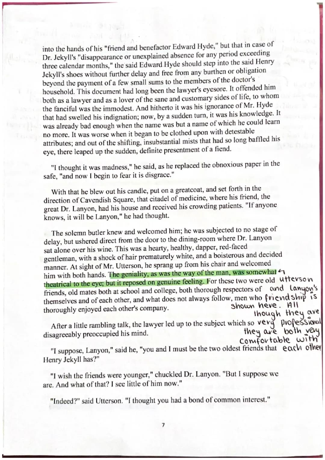 The Strange Case of Dr Jekyll and Mr Hyde
By
Robert Louis Stevenson
Jekyll & Hyde an
Story of the Door
rough and/or
✓ tough looking
When he
