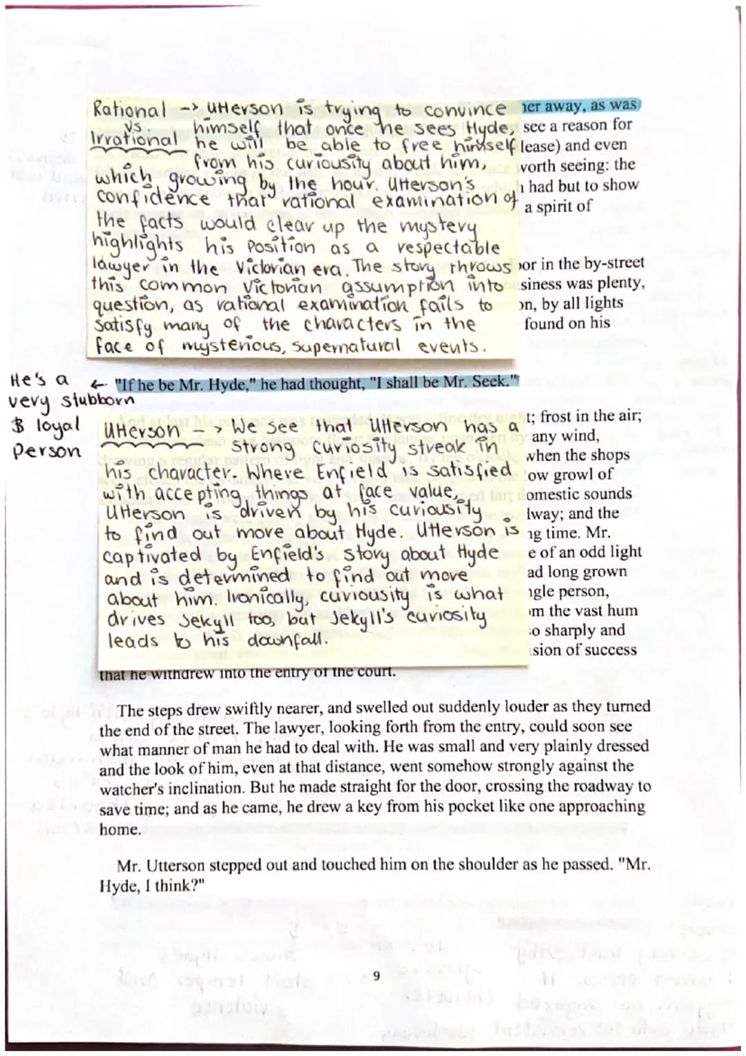 The Strange Case of Dr Jekyll and Mr Hyde
By
Robert Louis Stevenson
Jekyll & Hyde an
Story of the Door
rough and/or
✓ tough looking
When he
