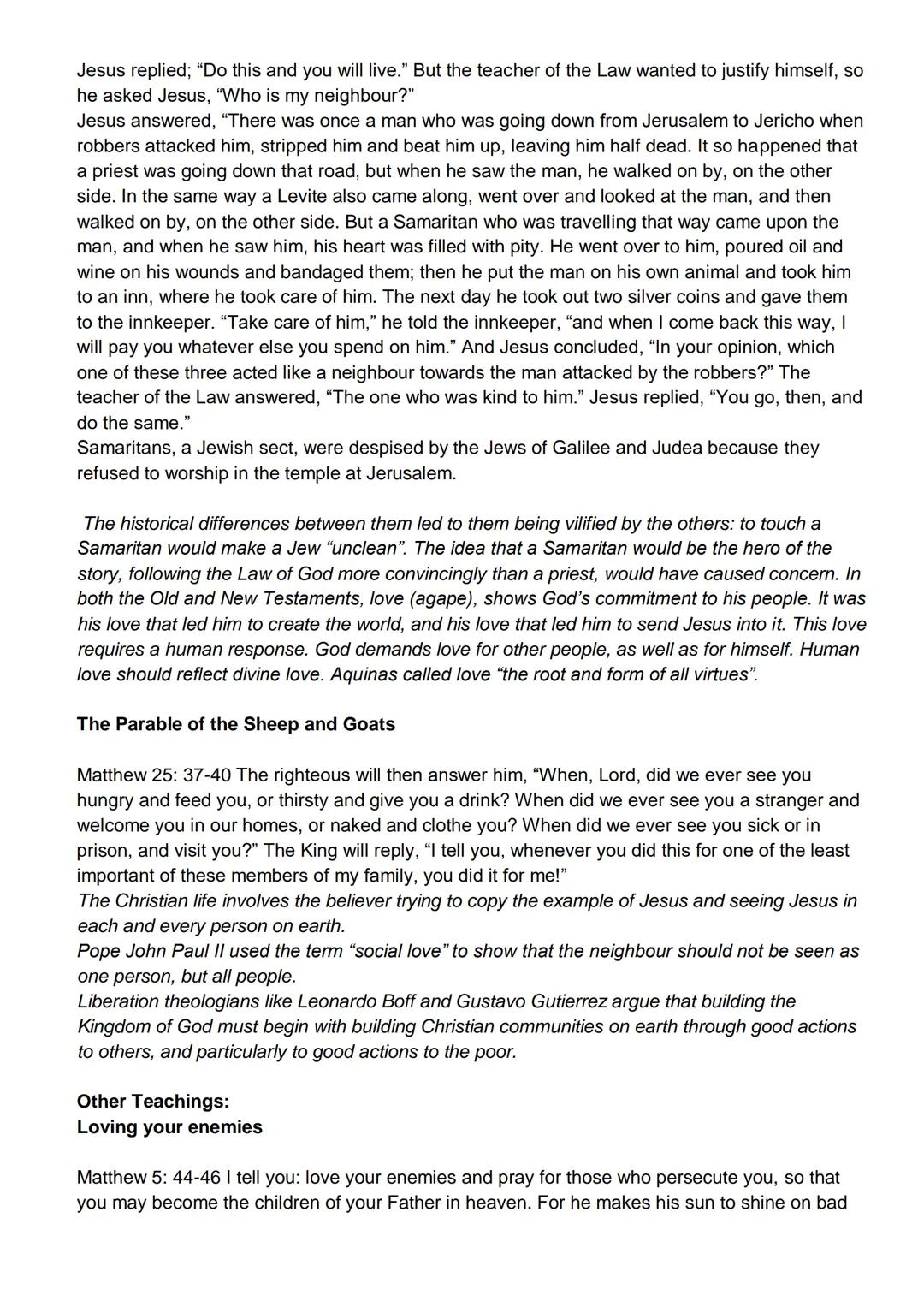 Christianity
Mandatory Content
Beliefs:
◆ beliefs about God
Higher RMPS Revision Guide
◆ nature of human beings: free will; sin; stewards
◆ 