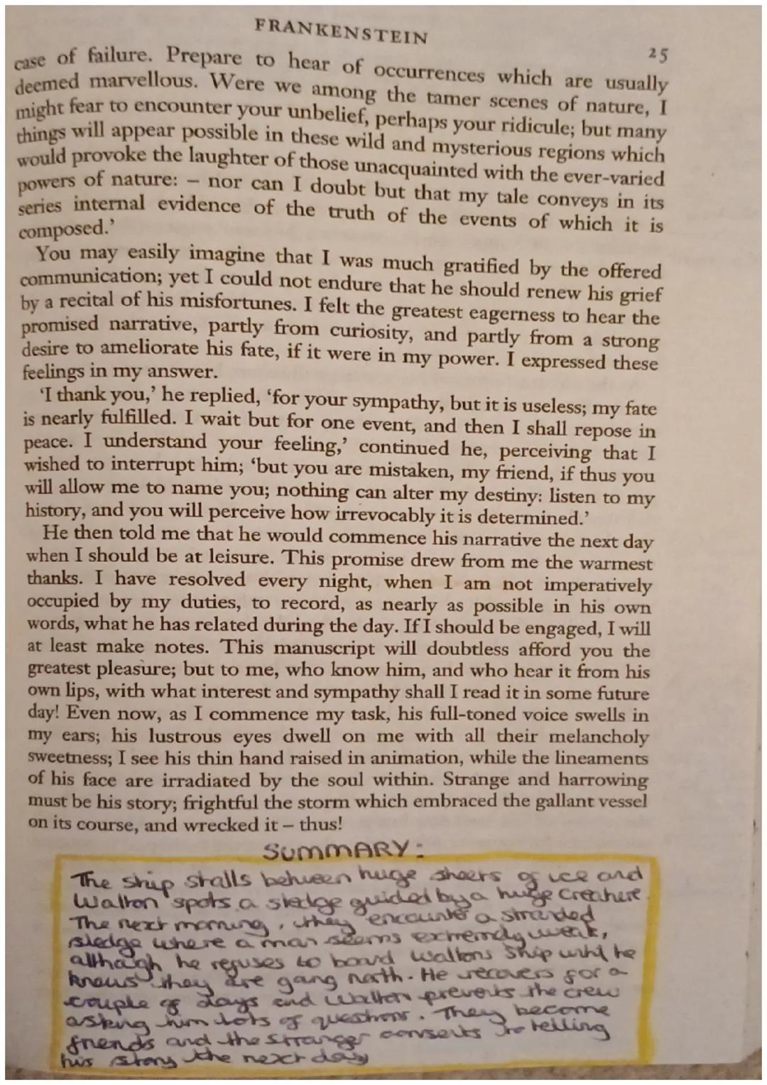LETTER IV
To Mrs Saville, England
August 5th 17-
So STRANGE AN ACCIDENT has happened to us that I cannot forbear
recording it, although it i