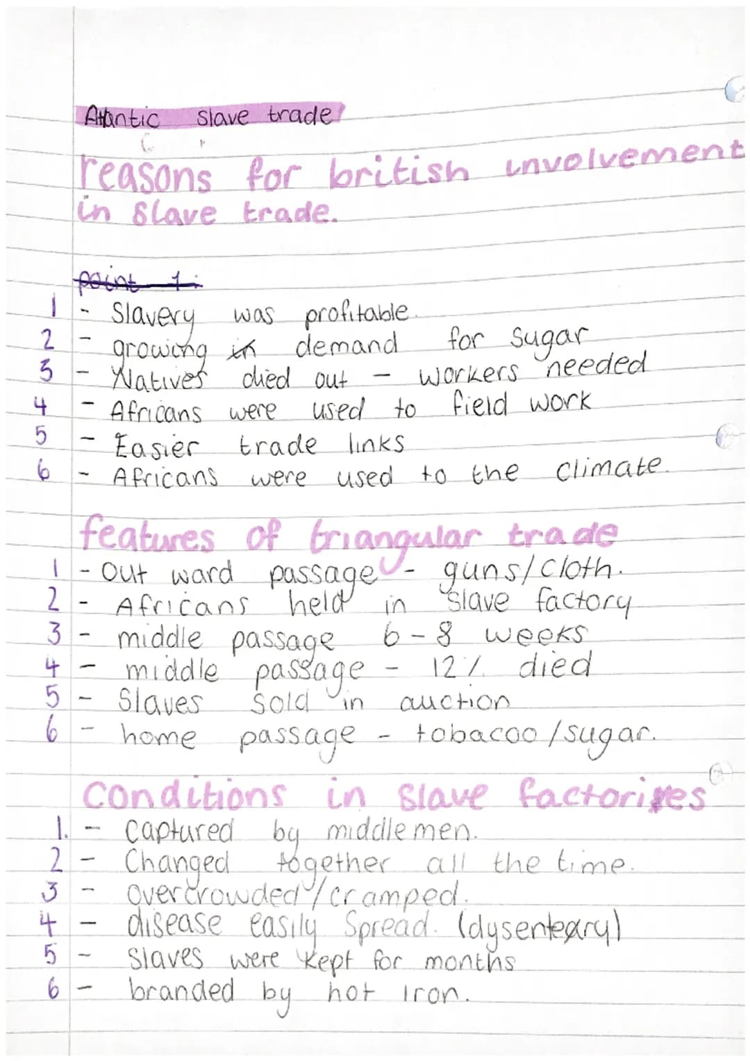 J
2
23
3
4
5
6
4
5
6
Atlantic Slave trade?
reasons for british involvement
in slave trade.
3155
point 1:
Slavery
growing in
6
-
-
was profit