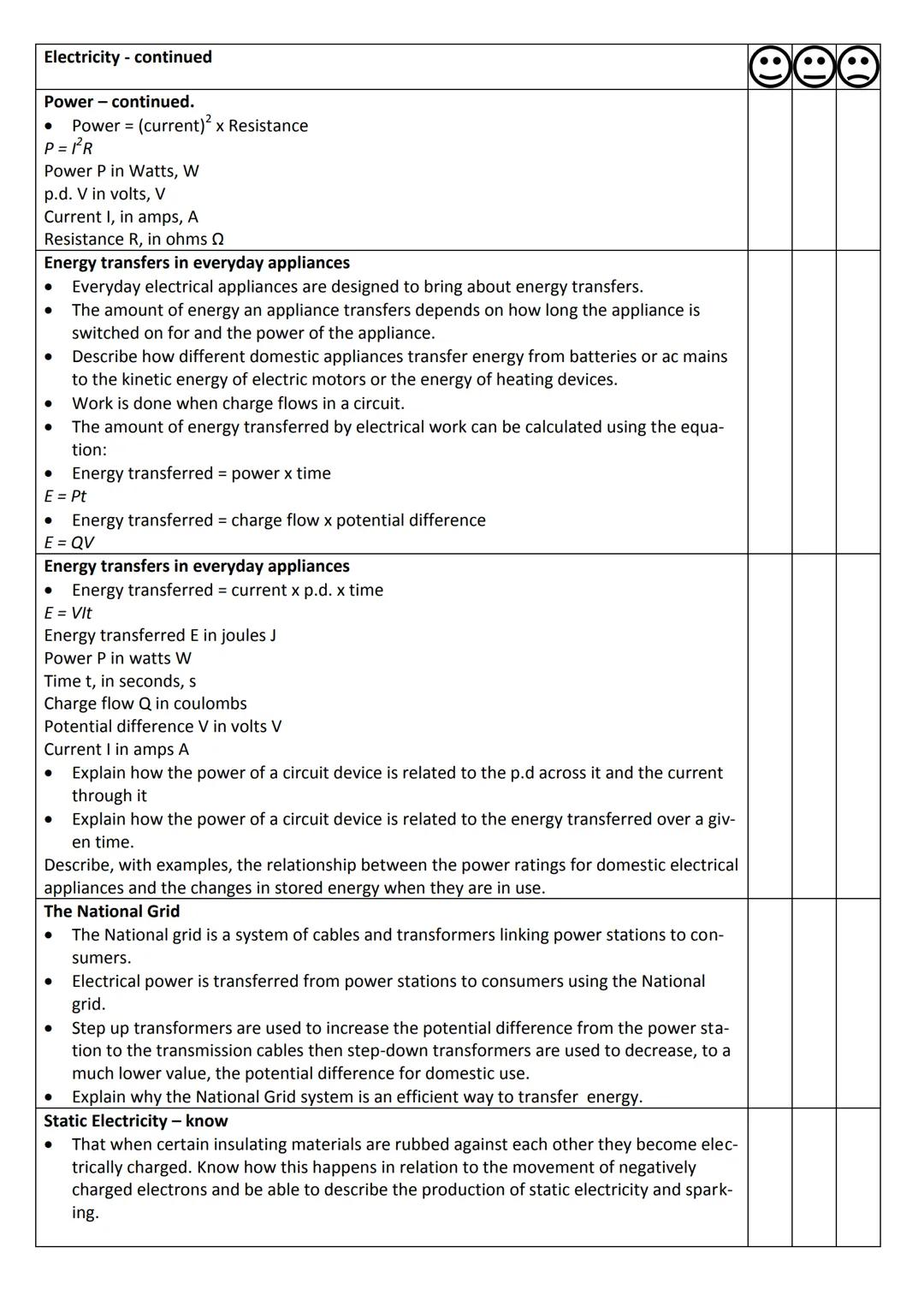 Year 10 AQA GCSE Physics Revision Booklet
Particle model of matter
Density of materials - know
•
the density of a material is defined by the