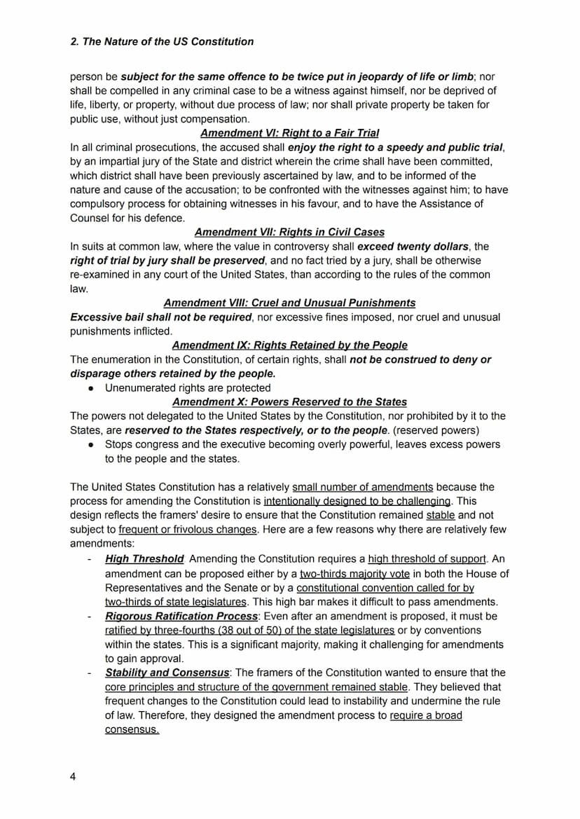 2. The Nature of the US Constitution
The nature of the constitution
It is a codified constitution
the nature of the
US constitution
The cons