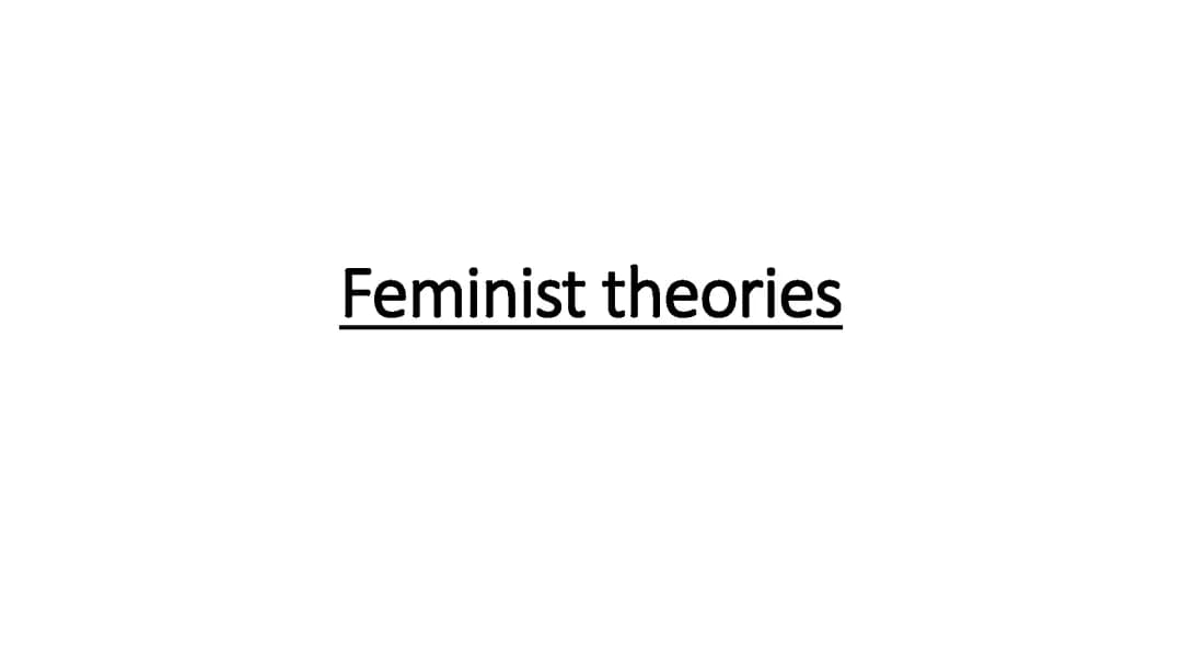Understanding Feminist Theories in AQA A Level Sociology