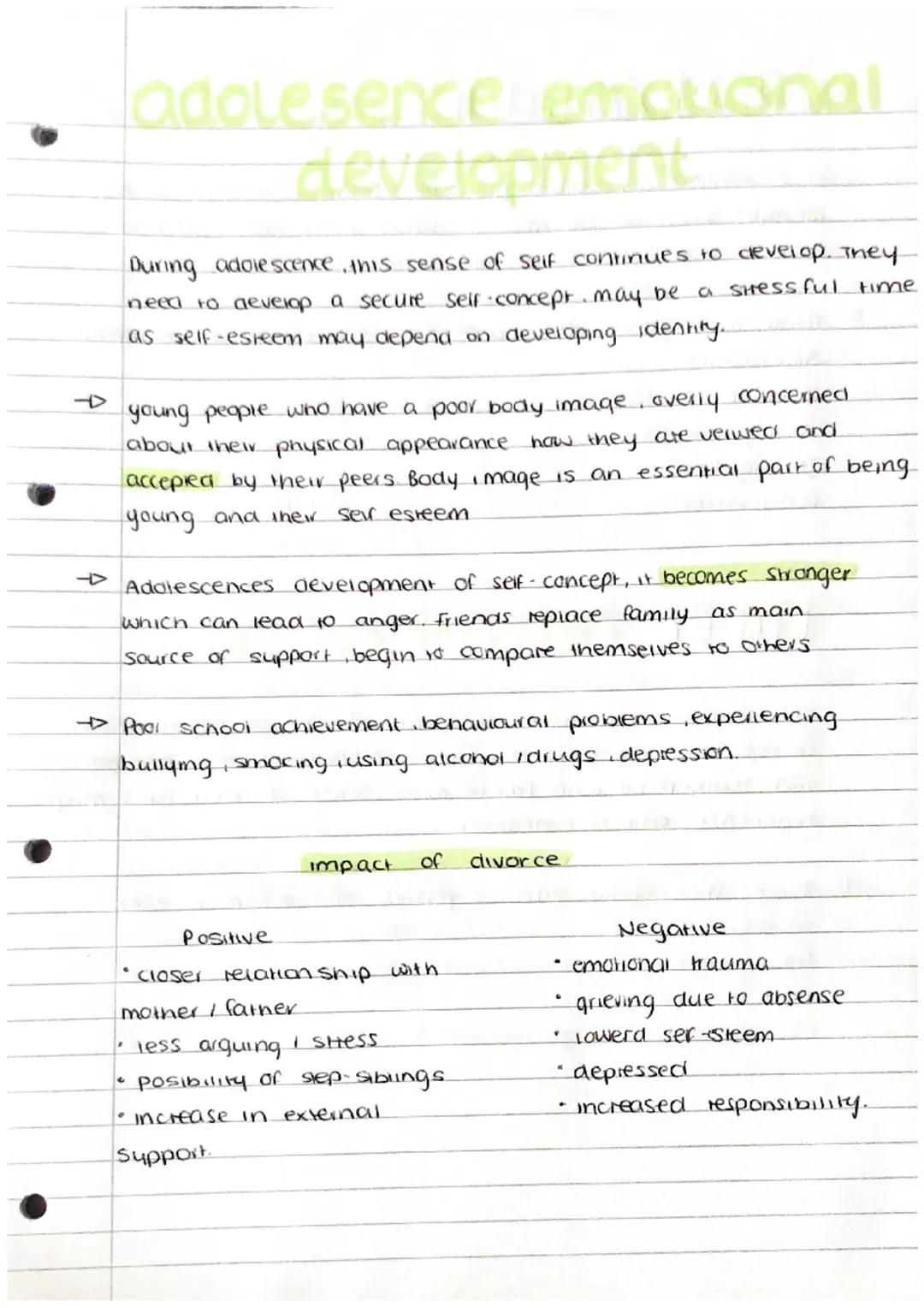 adolesencel emotional
development
During adolescence, this sense of self continues to develop. They.
need to develop a secure self-concept m