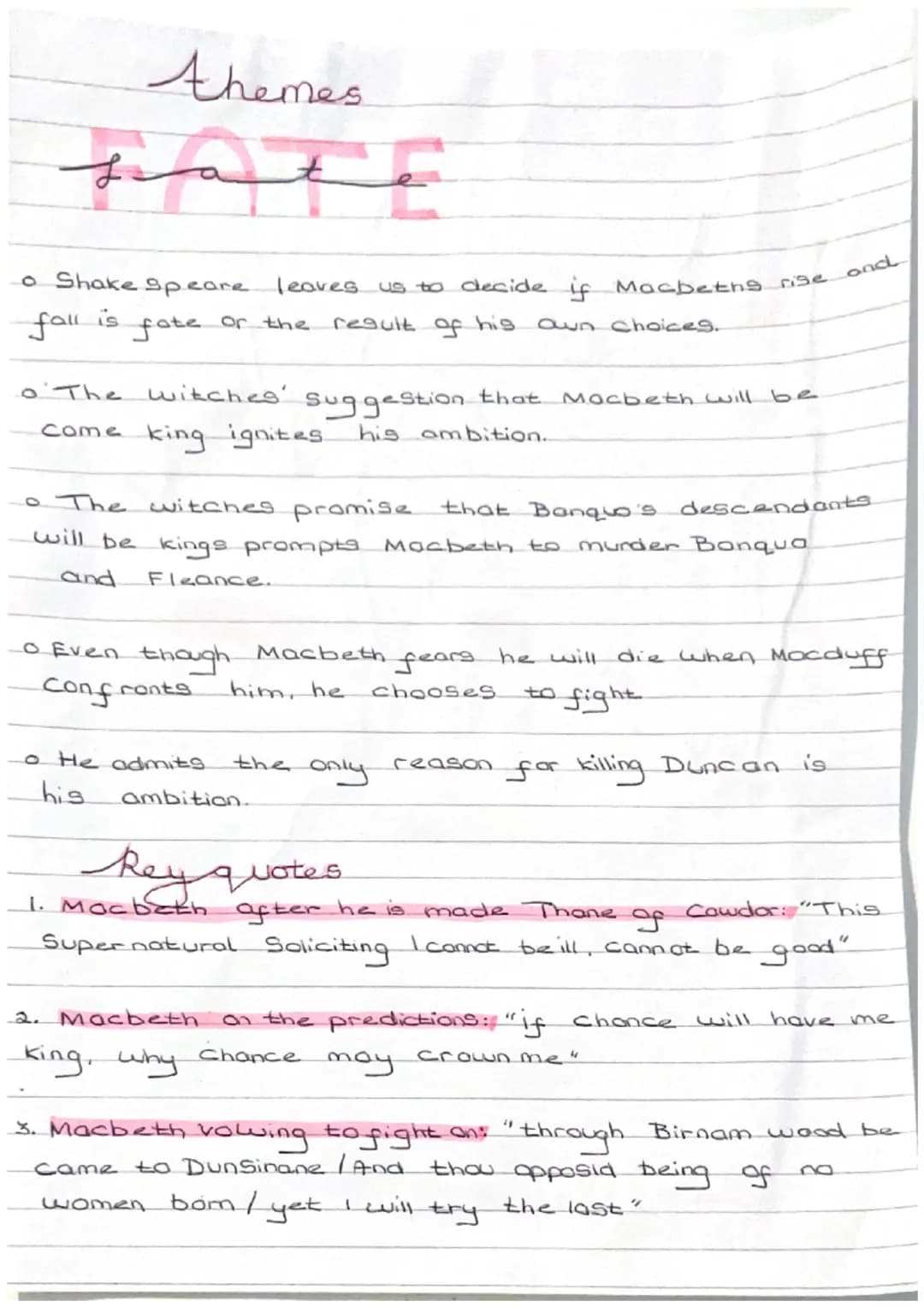 Ambition
In
Macbeth, ambition is portrayea as o Comipting
and unquenchable force through the main concepts a
mental imbalance, Supernatural 