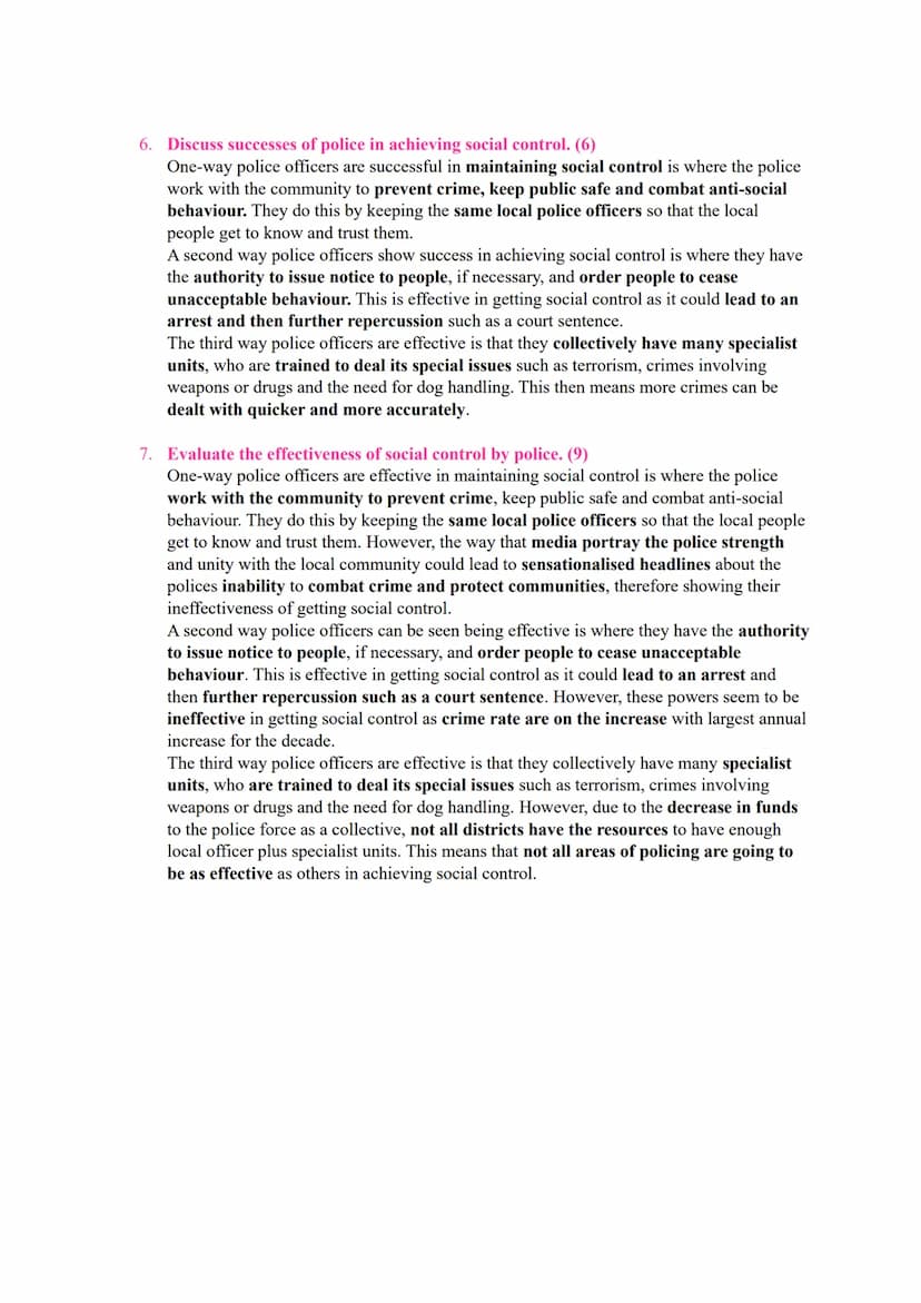 Police
Aims and objectives:
protection of citizens
reducing crime
maintaining law and order
preservation of the peace
prevention and detecti