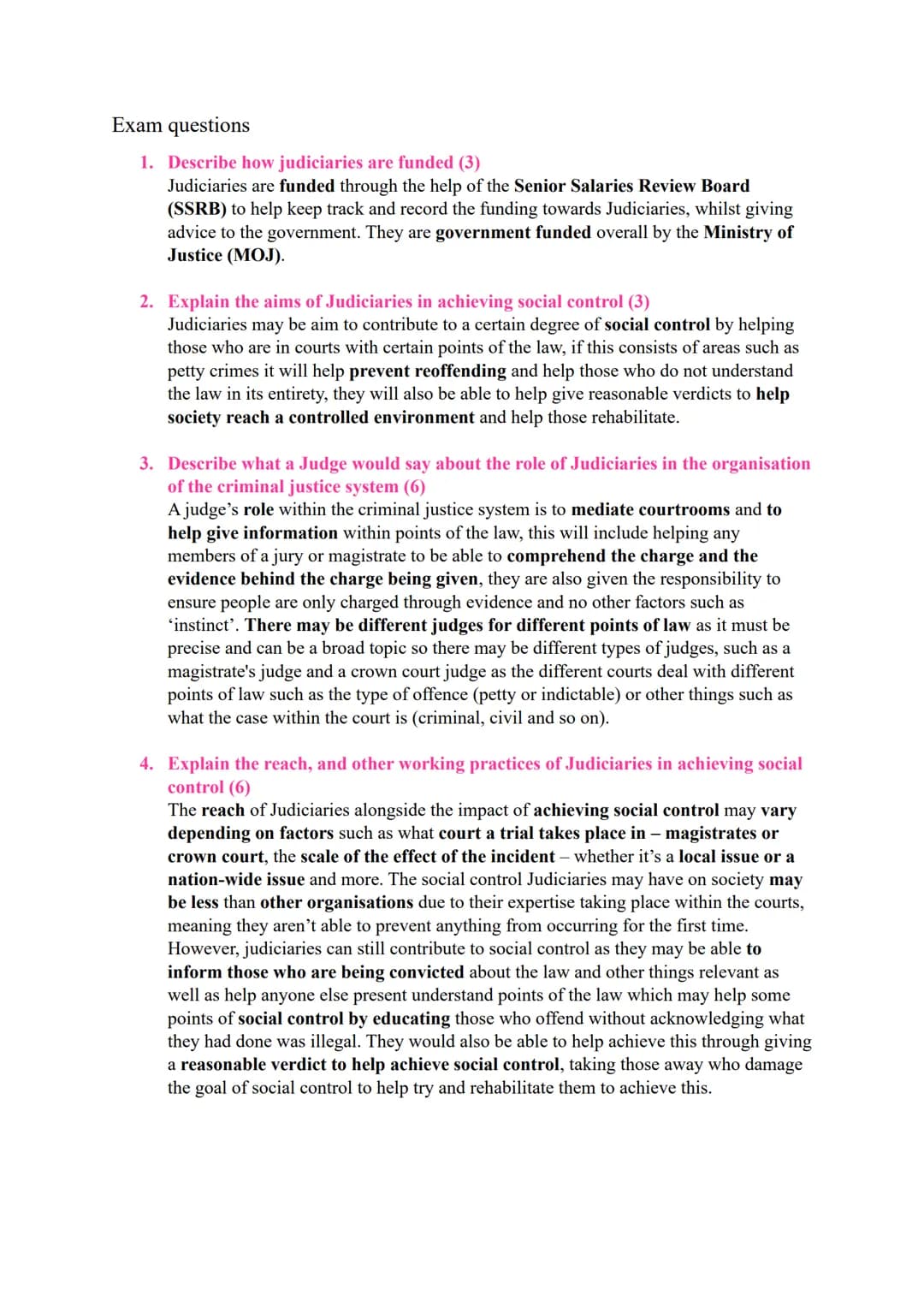 Police
Aims and objectives:
protection of citizens
reducing crime
maintaining law and order
preservation of the peace
prevention and detecti