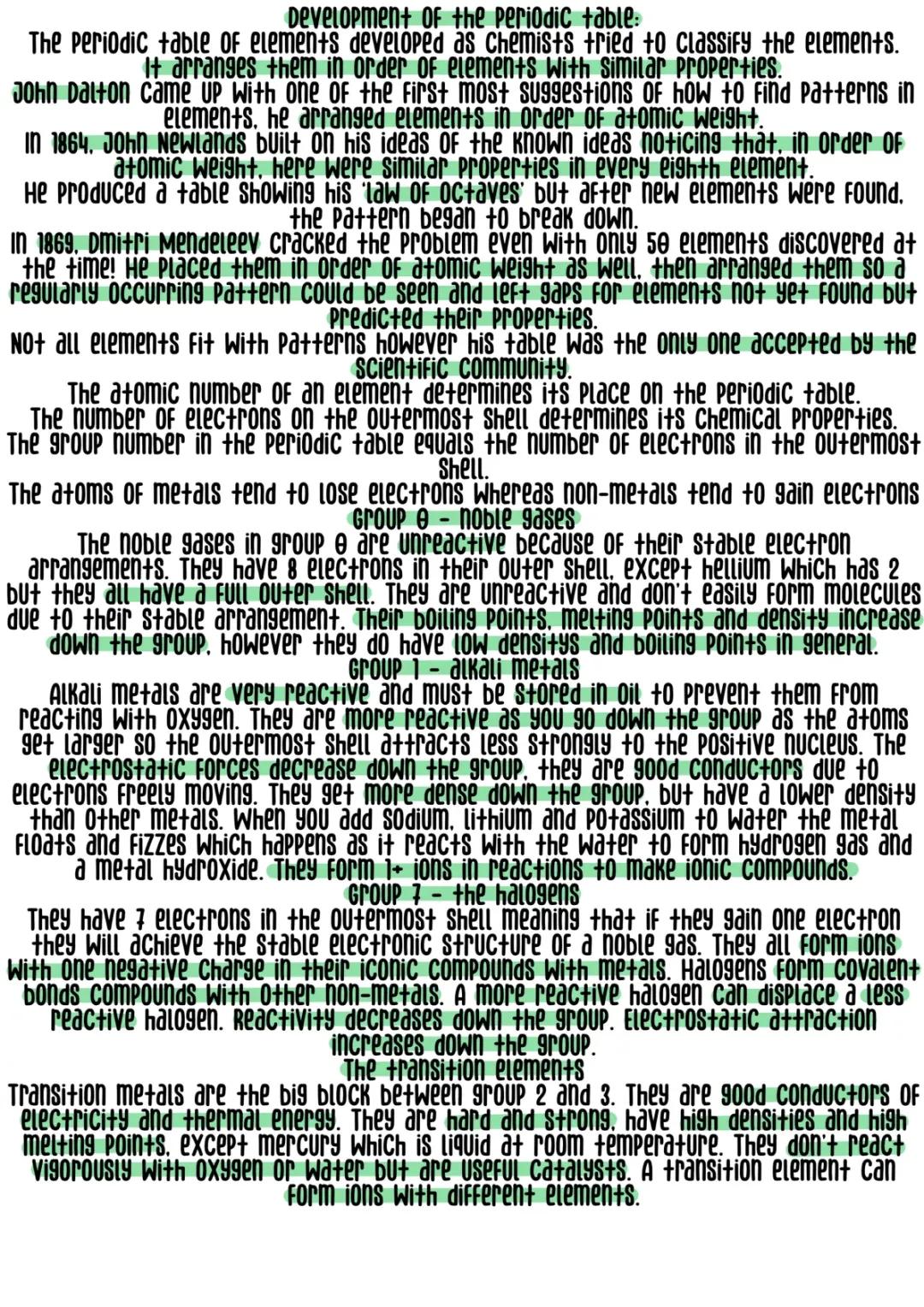 C2 - The Periodic Table 