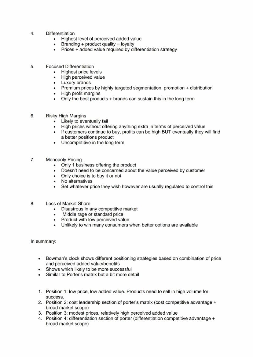 CHOOSING STRATEGIC DIRECTION
General path a business takes
Meet aims and objectives
Key features are which markets to compete in, what produ