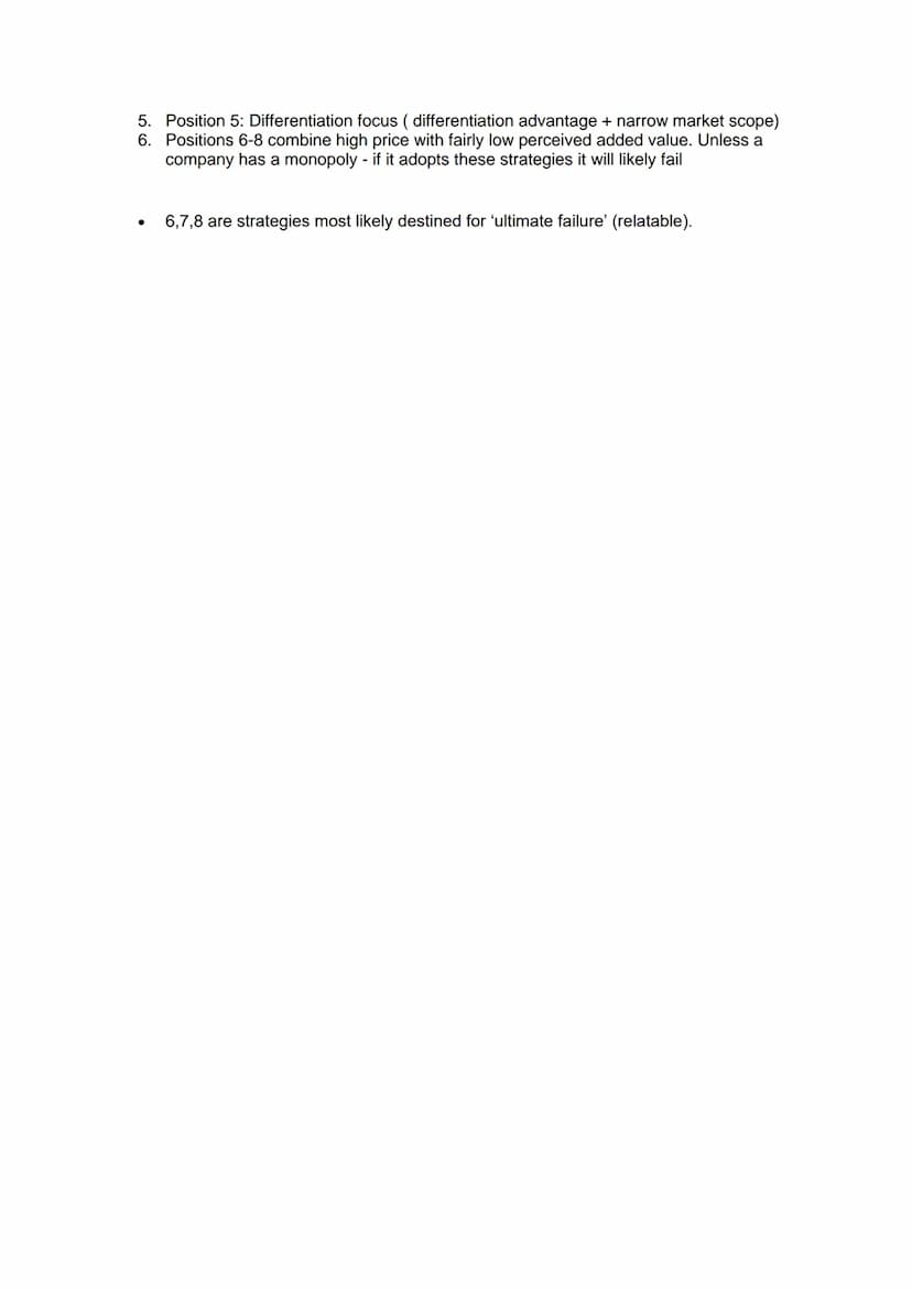 CHOOSING STRATEGIC DIRECTION
General path a business takes
Meet aims and objectives
Key features are which markets to compete in, what produ