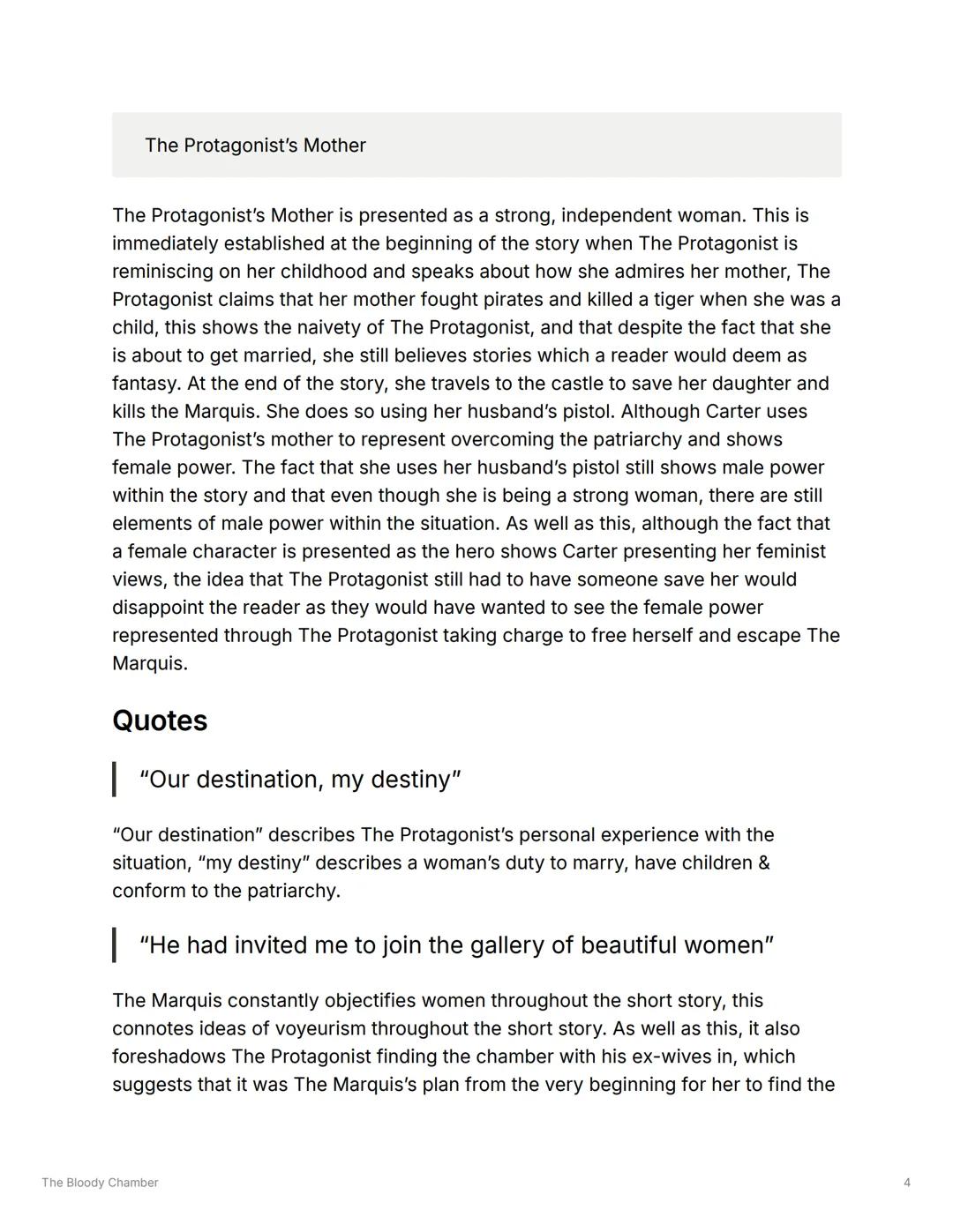 # The Bloody Chamber

paper paper 2

## Plot summary

- The story starts with The Protagonist on a train travelling to meet her soon-to-
be 