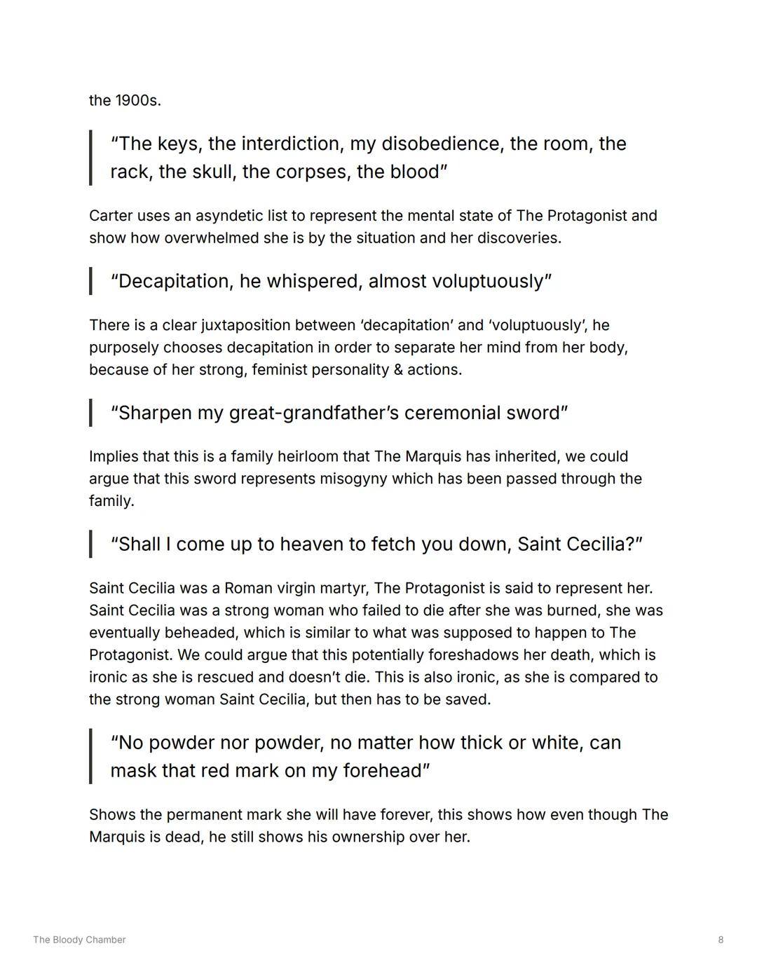 # The Bloody Chamber

paper paper 2

## Plot summary

- The story starts with The Protagonist on a train travelling to meet her soon-to-
be 