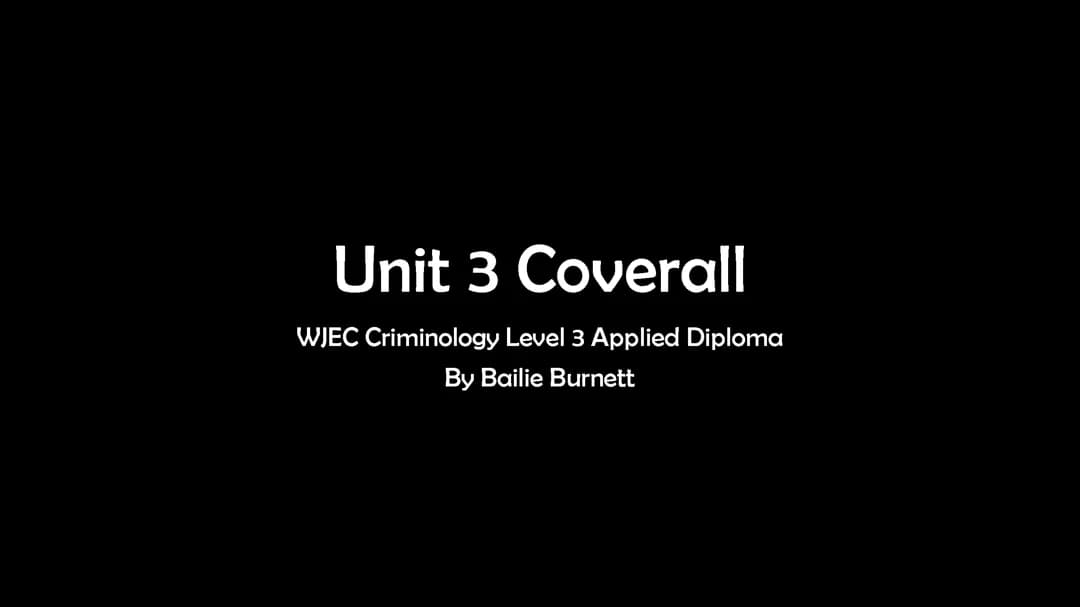 Unit 3 Coverall 