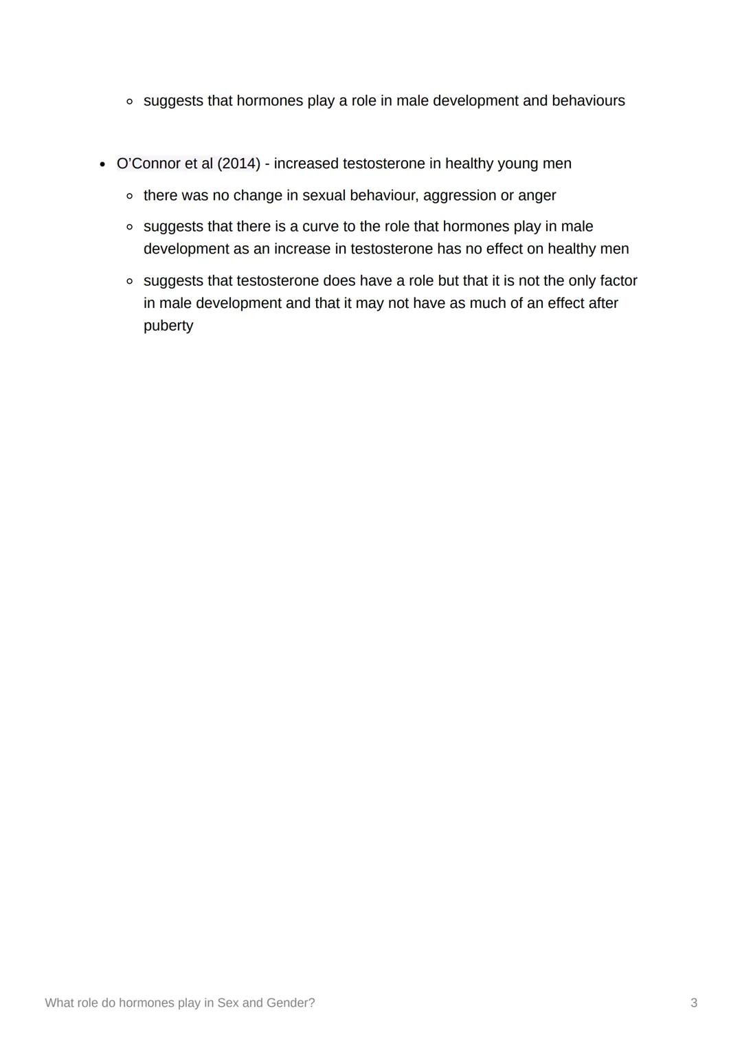 What role do hormones play in
Sex and Gender?
Quiz:
1. Characteristics of Klinefelter's syndrome - formation of breasts, lower ability to
re