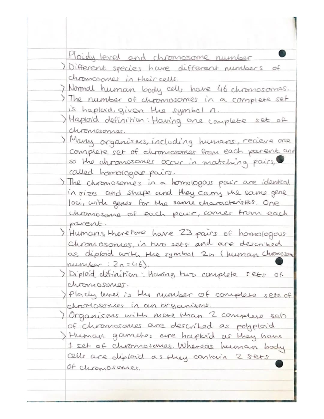 Mitosis and Meiosis Notes.
Chromosome number and structure.
> A chromosome is a long, thin structure of DNA
and protein in the nucleus.
the 