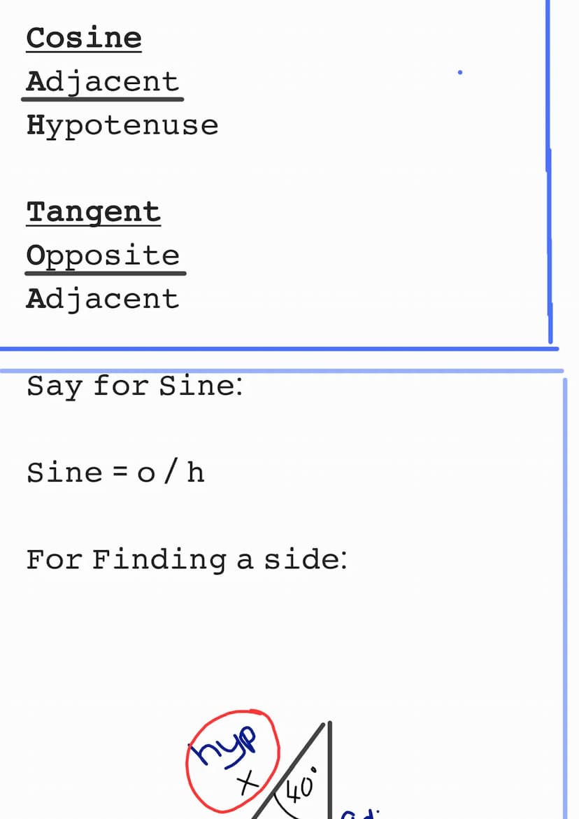 Trigonometry Introduction
Trigonometry is another
branch of maths which is all
about finding the angles and
sides of commonly a right-
angle