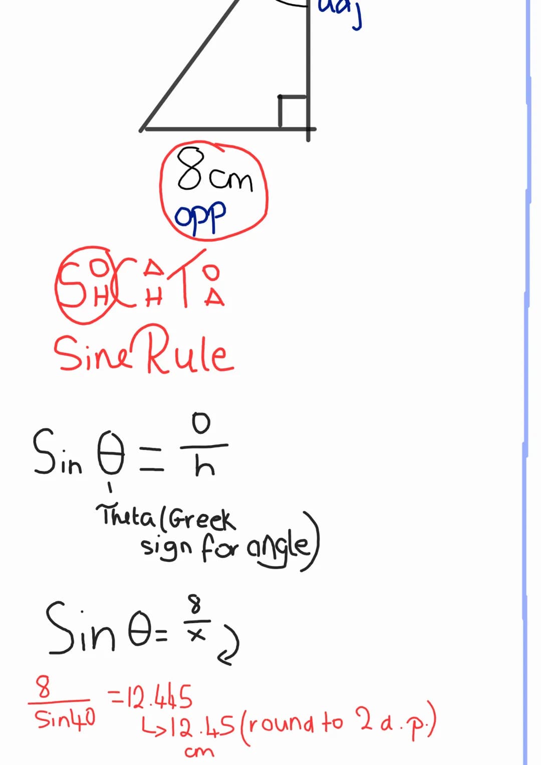 Trigonometry Introduction
Trigonometry is another
branch of maths which is all
about finding the angles and
sides of commonly a right-
angle