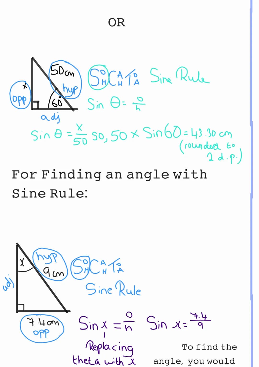 Trigonometry Introduction
Trigonometry is another
branch of maths which is all
about finding the angles and
sides of commonly a right-
angle