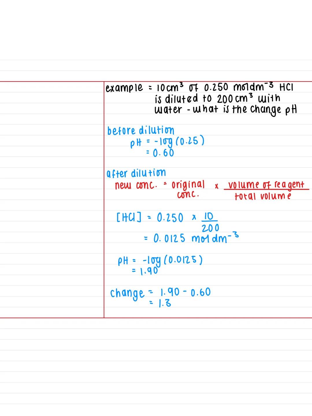 20.2- the pH scale and strong acids
Key Facts:
Notes:
Strong and weak acids
-strong acid completely dissociates in
aqueous solution
e.g. HCl