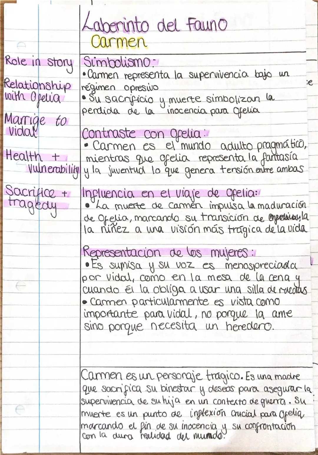 --- OCR Start ---
Key concepts
/questions Laberinto del Fauno
What is the setting?
OVERVIEW
who are the main people
Director: Guillermo del 
