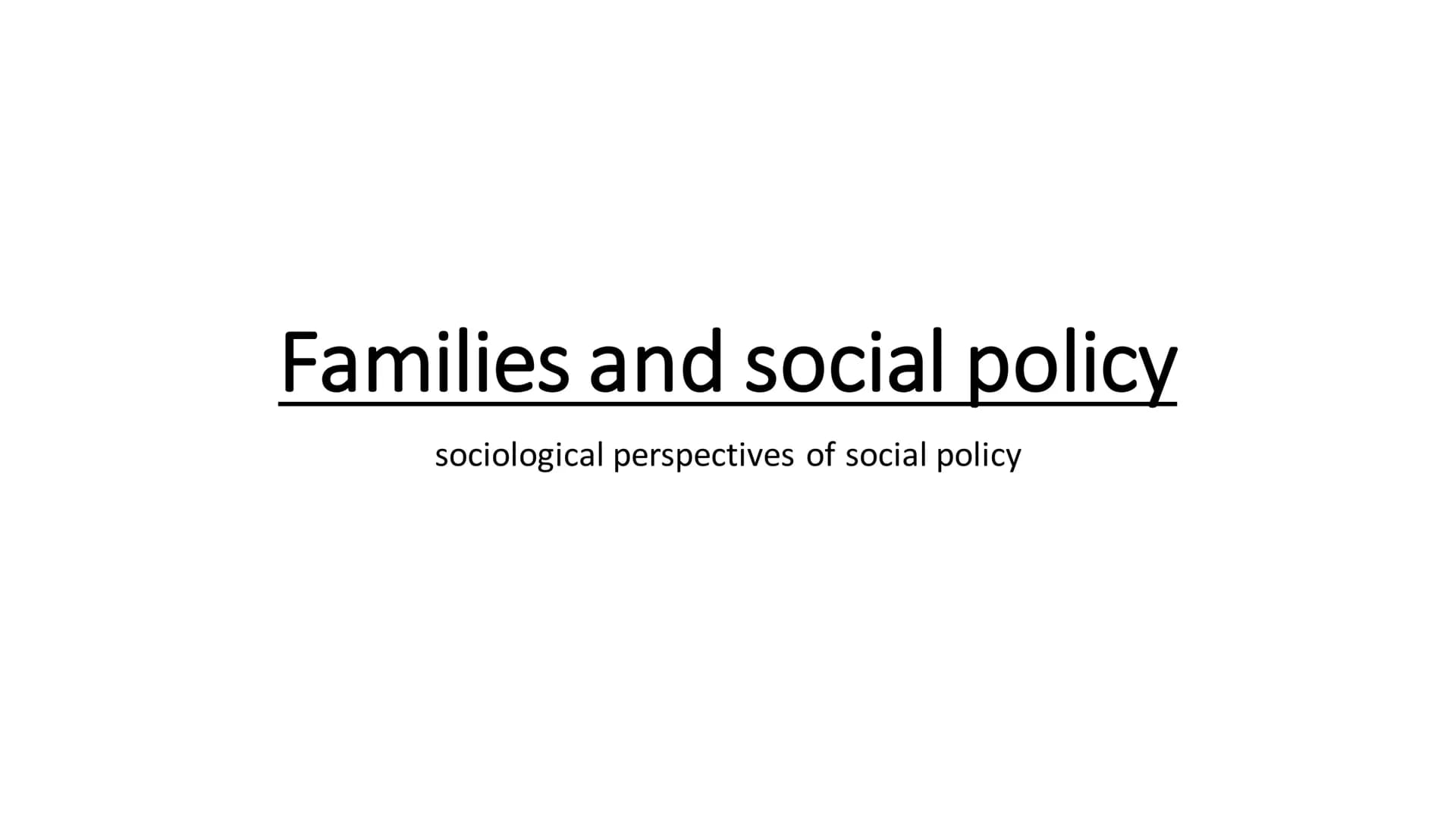 
<p>In the field of sociology, social policy plays a significant role in shaping the structure and dynamics of families. It influences the r