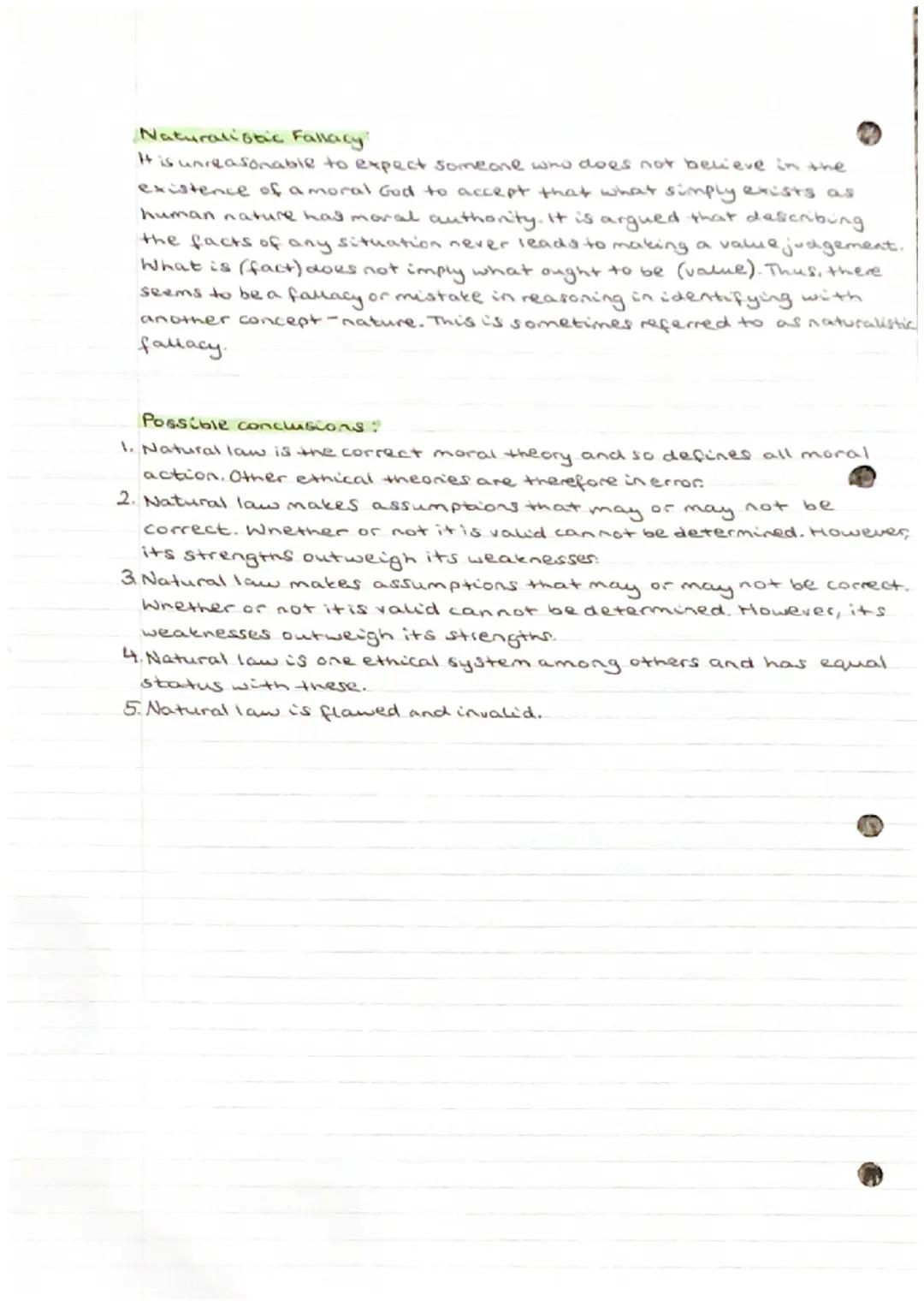 HOW USEFUL IS NATURAL LAW WHEN
MAKING ETHICAL DECISIONS?
Strengths
• Based on reason-so technically open to anyone who can reason.
•Focused 
