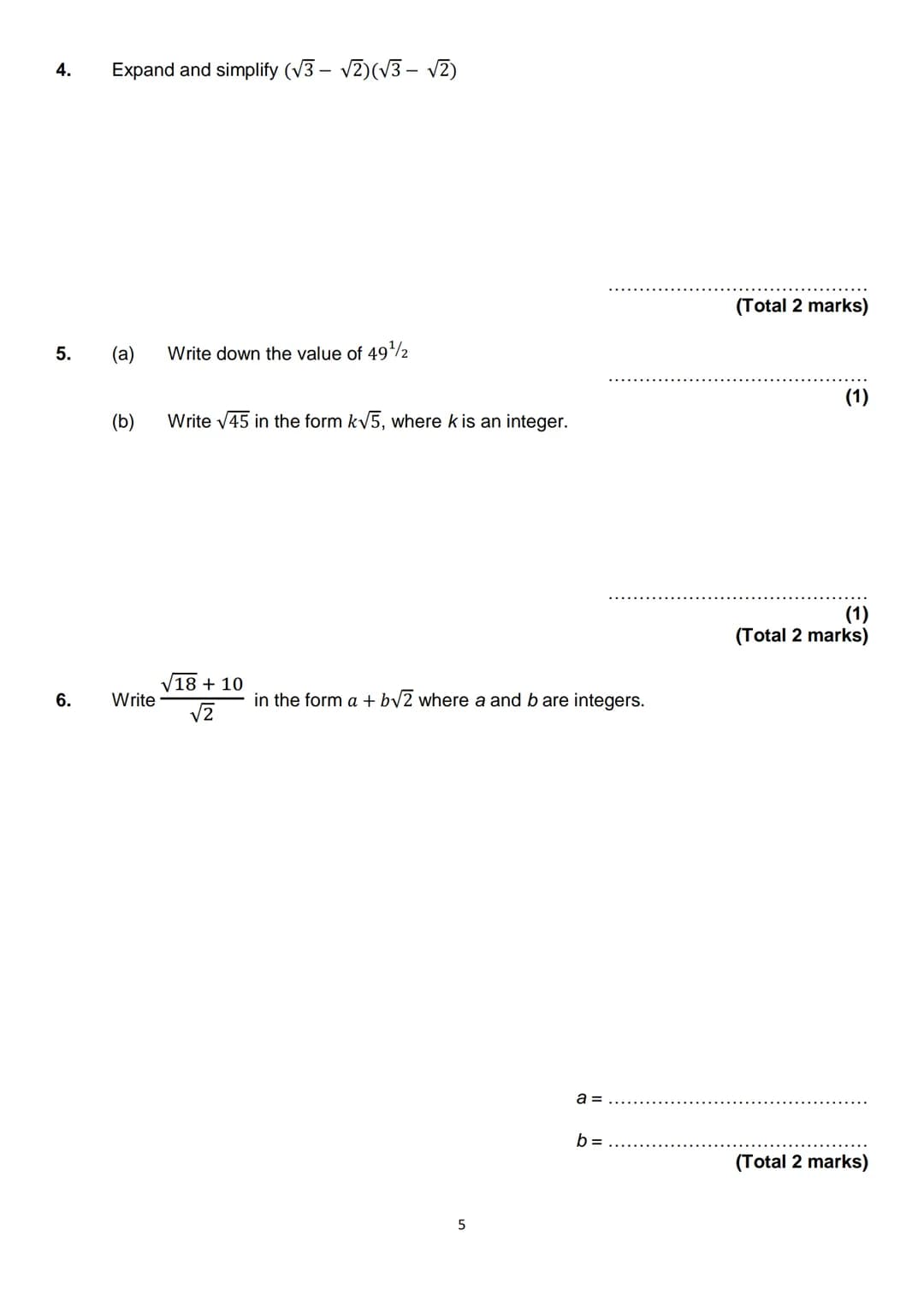 
<h2 id="examdates">Exam Dates:</h2>
<p>Pizzi</p>
<p>ΜΑΤΗ S Name: </p>
<h3 id="contents">Contents</h3>
<p>Number:</p>
<ol>
<li>Surds</li>
<l