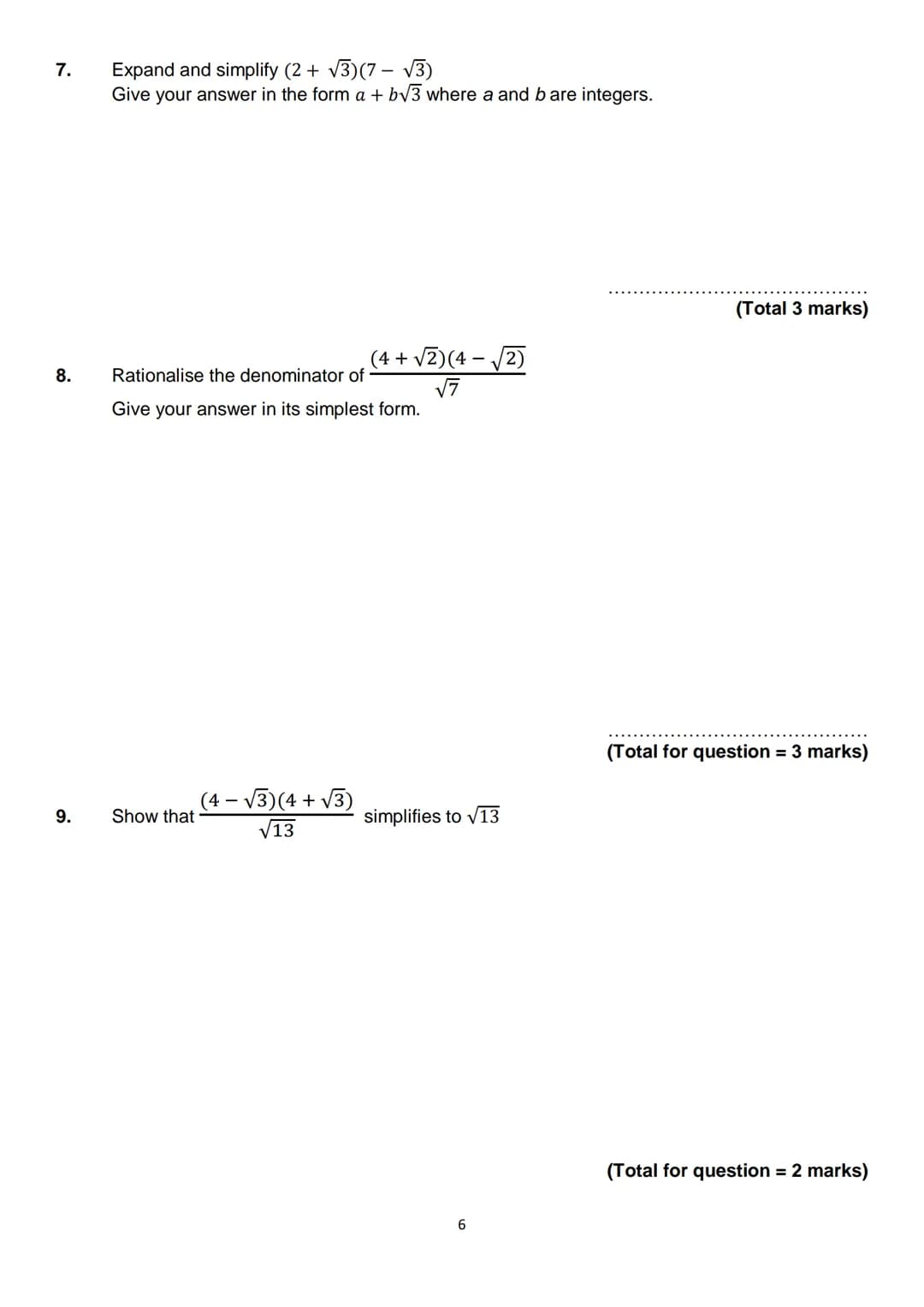 
<h2 id="examdates">Exam Dates:</h2>
<p>Pizzi</p>
<p>ΜΑΤΗ S Name: </p>
<h3 id="contents">Contents</h3>
<p>Number:</p>
<ol>
<li>Surds</li>
<l