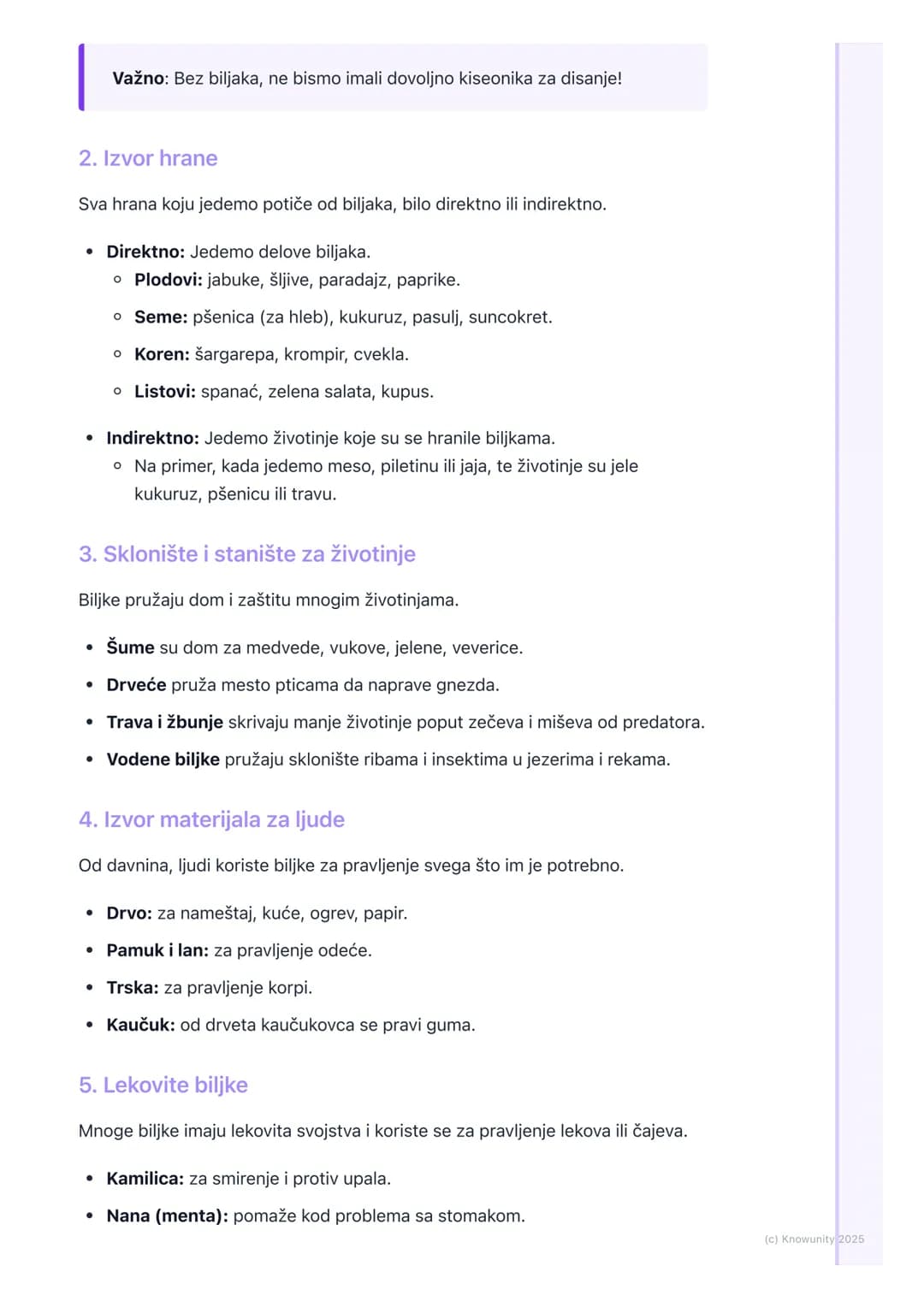 # Značaj Biljaka za Život

Uvod u značaj biljaka

Biljke su svuda oko nas i često ih uzimamo zdravo za gotovo, ali bez njih život
na Zemlji 