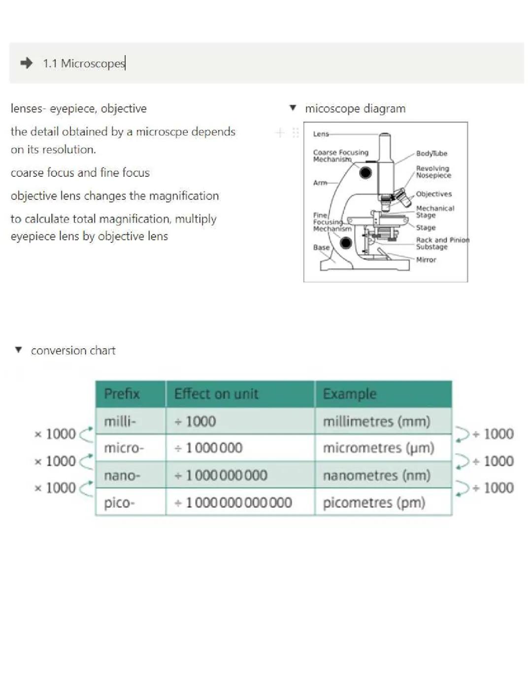 1- Key Concepts - GCSE Edexcel Biology