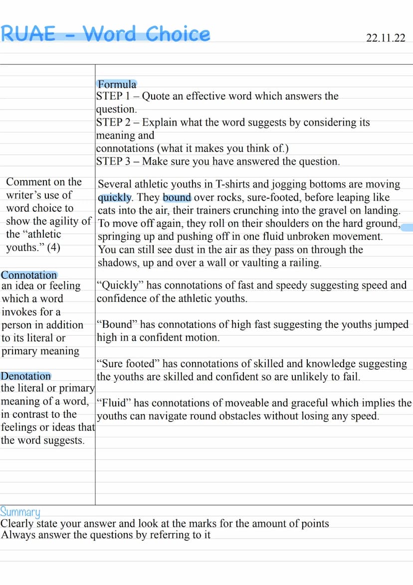 English
Sentence structure
Quote the expression that links back to the idea that the
writer has already been discussing.Clearly explain /
de
