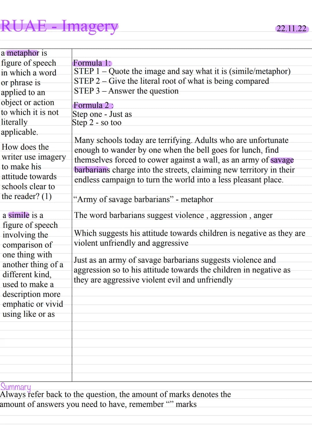English
Sentence structure
Quote the expression that links back to the idea that the
writer has already been discussing.Clearly explain /
de