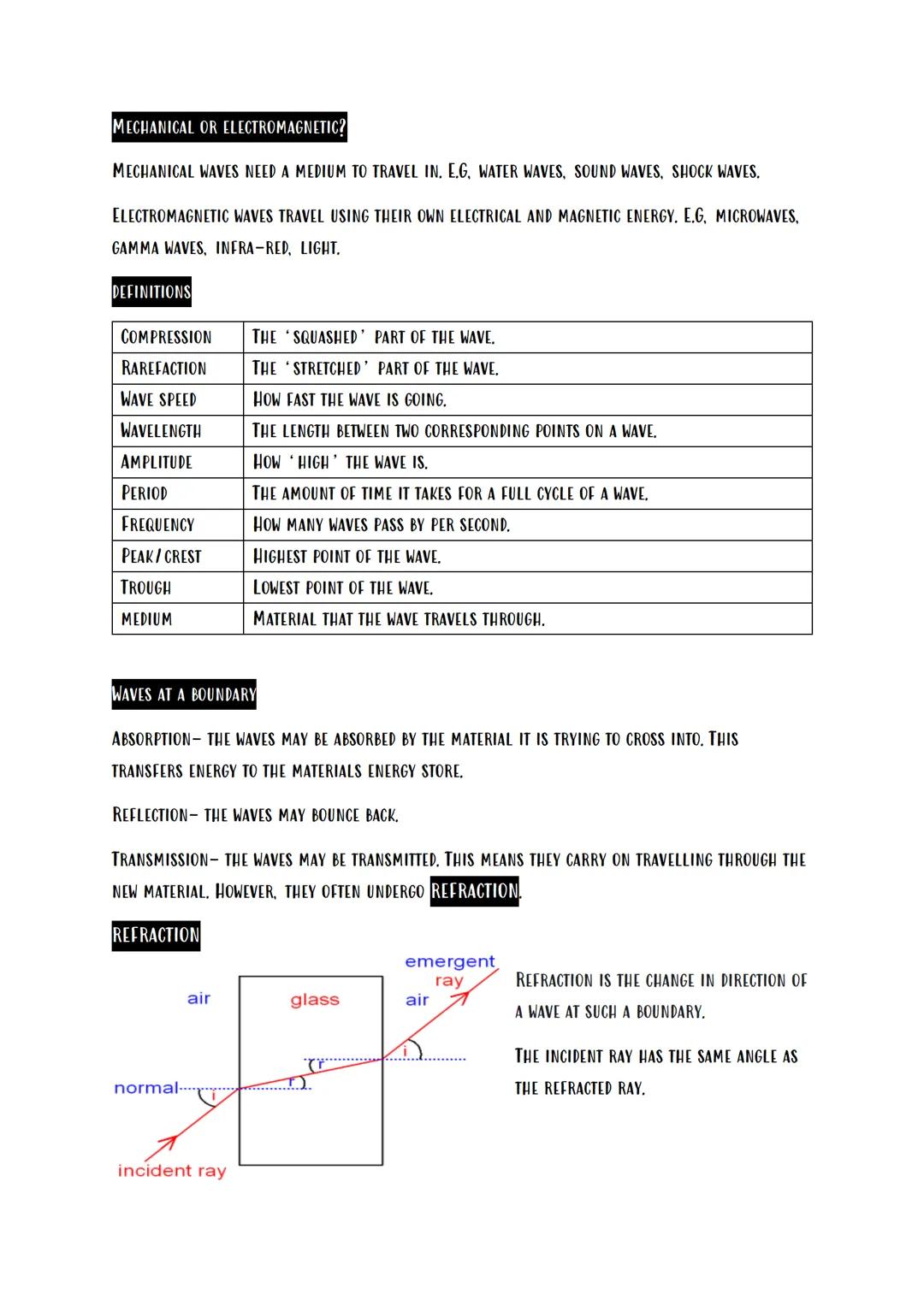 physics

Paper 2 revision

Waves

LONGITUDINAL WAVES

LONGITUDINAL

COMPRESSIONS RAREFACTIONS

VIBRATIONS ARE PARALLEL TO
THE DIRECTION OF W