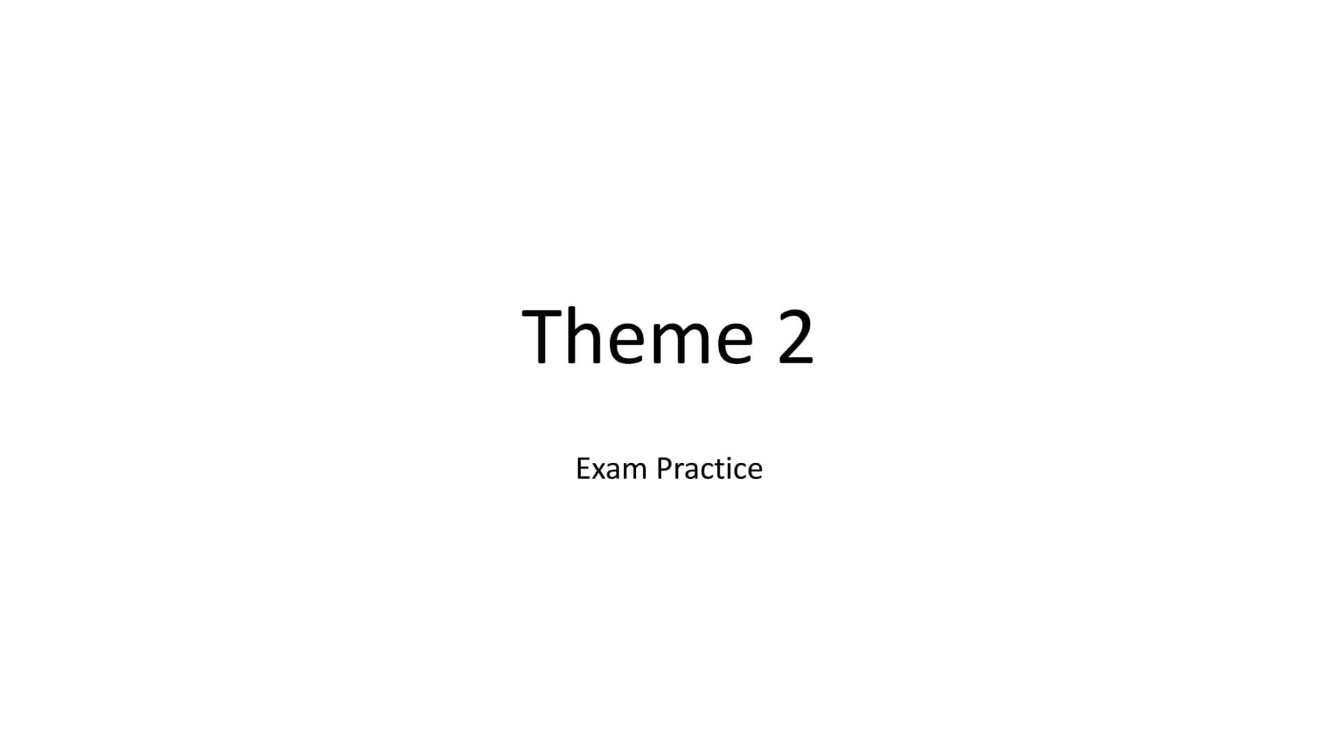 
<p>In the first assessment for Theme 2, which took place in May/June 2019, students had 90 minutes to complete the assessment, which was ou