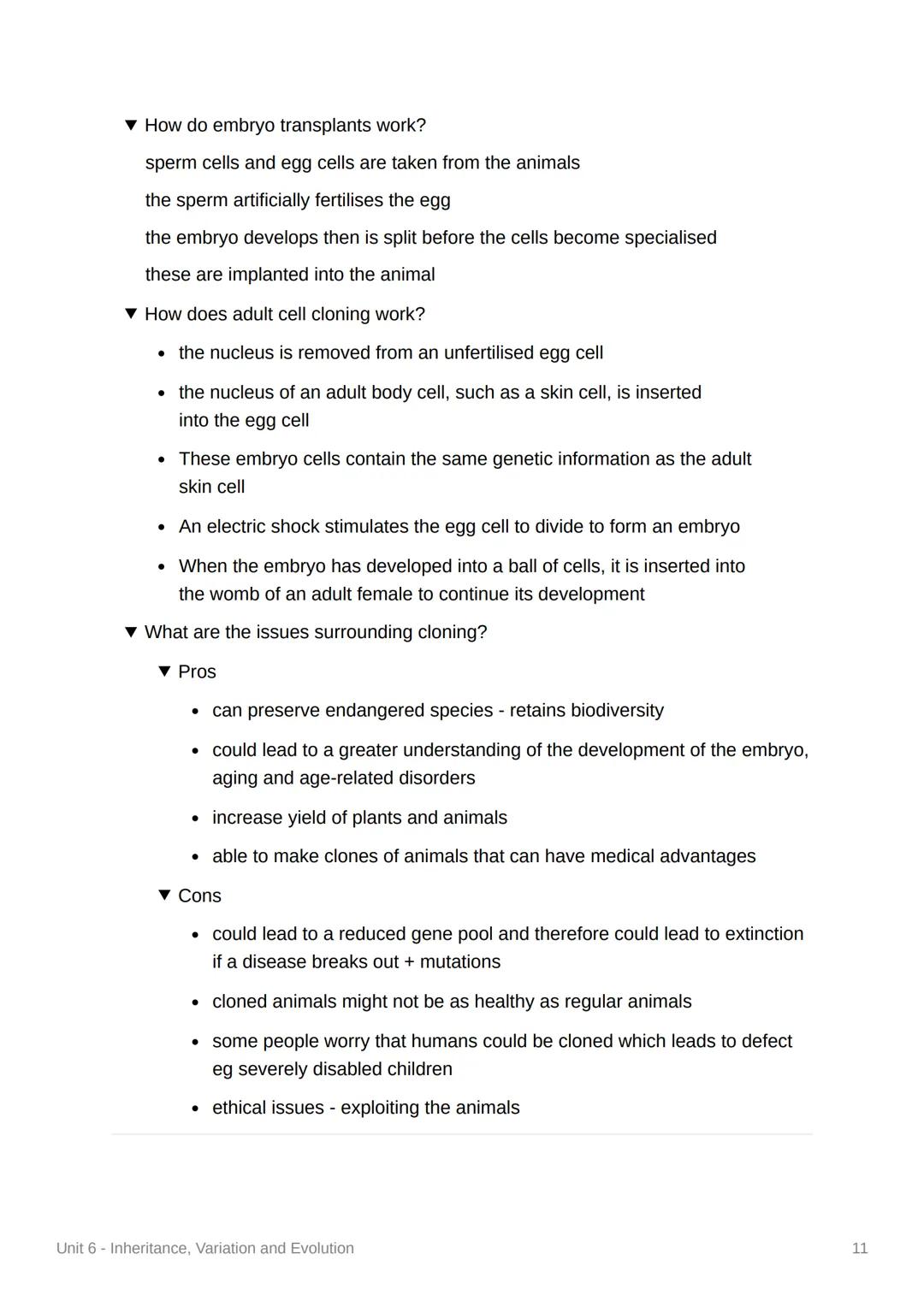 Unit 6 - Inheritance, Variation
and Evolution
4.6.1 Reproduction
▼ Sexual Reproduction
▼ What is sexual reproduction?
fusion of two male and