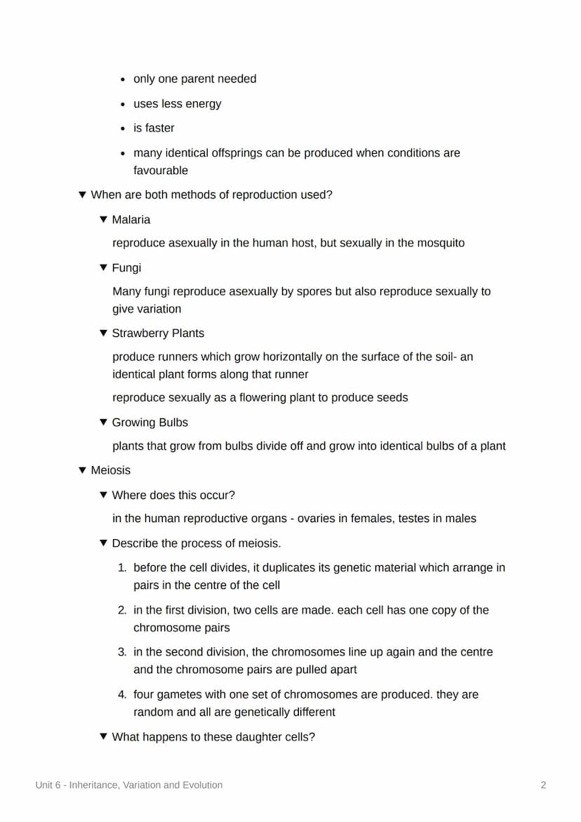 Unit 6 - Inheritance, Variation
and Evolution
4.6.1 Reproduction
▼ Sexual Reproduction
▼ What is sexual reproduction?
fusion of two male and